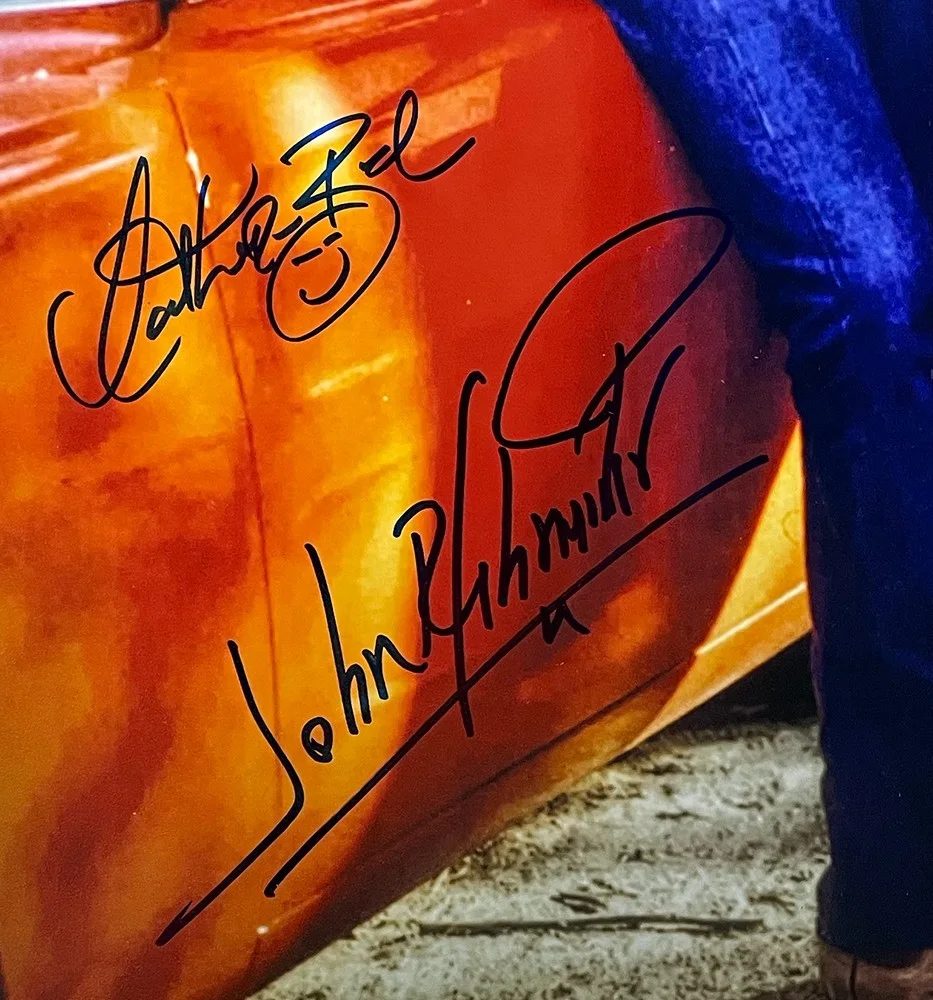 Tom Wopat, Catherine Bach, John Schneider — Tom Wopat John Schneider Catherine Bach Signed The Dukes of Hazzard 16x20 JSA, изображение 2