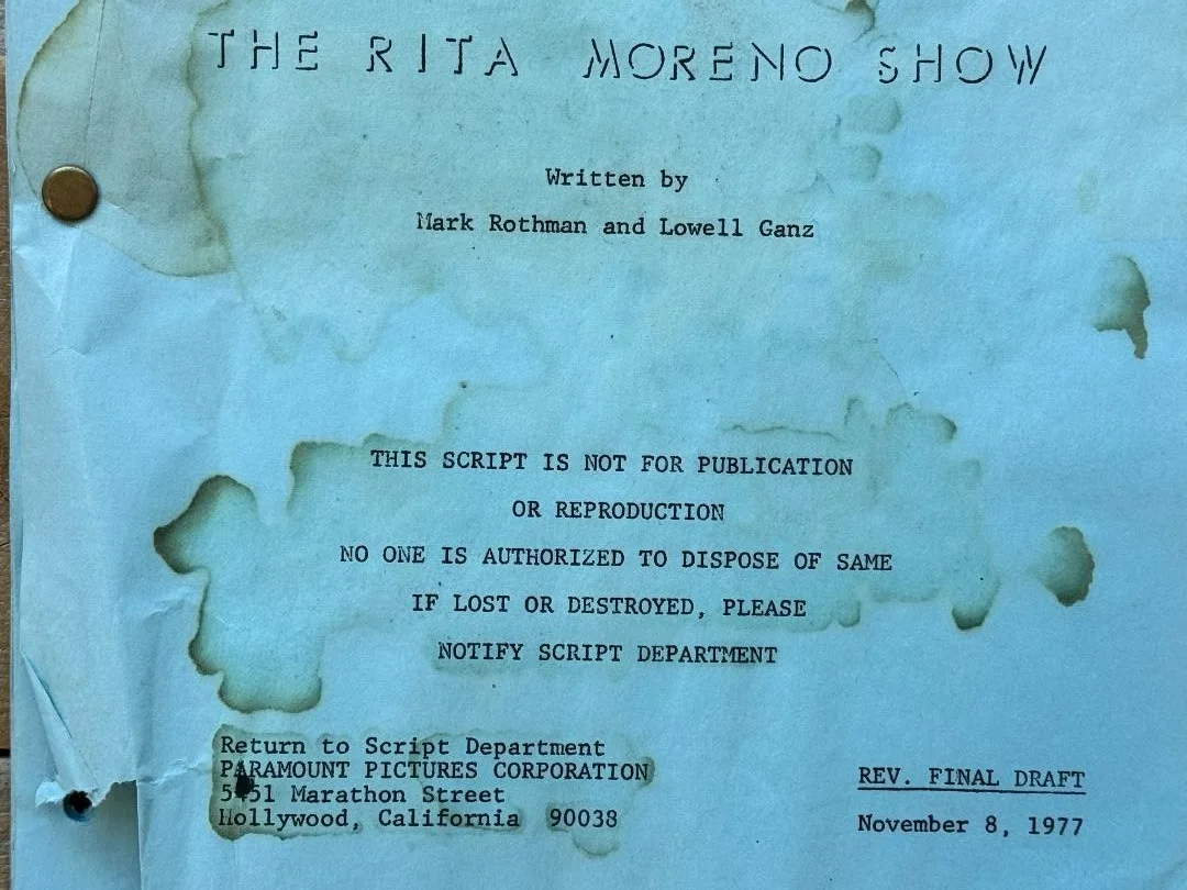 Rita Moreno — RITA MORENO SIGNED Original 'The Rita Moreno Show' 1977 TV Show Script, image 3