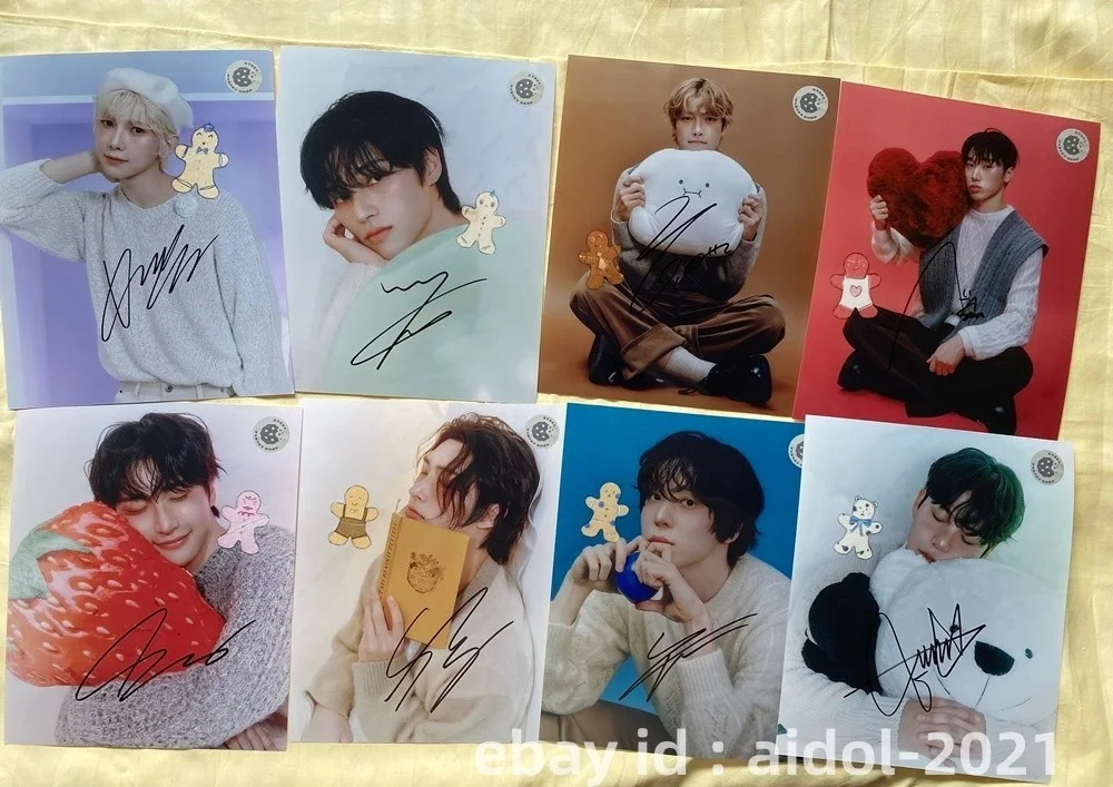 ATEEZ ateez Autographed Group Photo Poster 8*10 K-POP Collection Gifts 2025, image 2