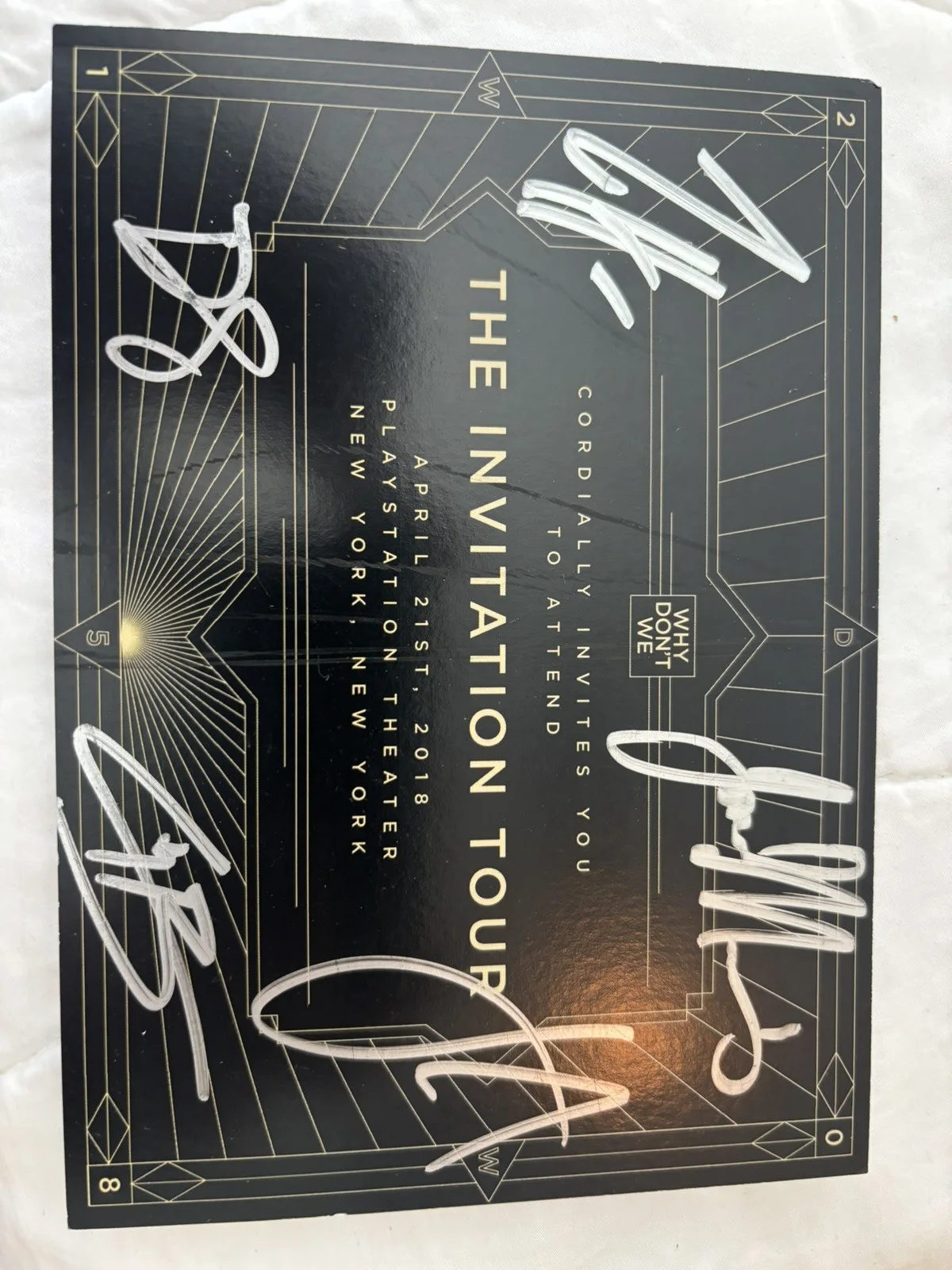 Why Don’t We Autographed VIP Invitation, image 2