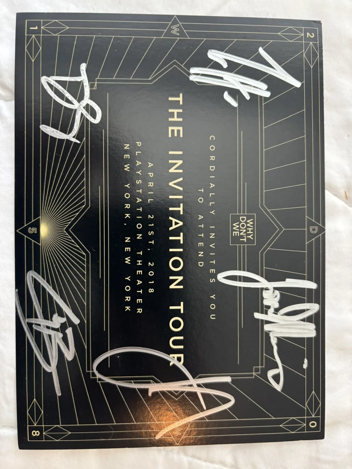 Why Don’t We Autographed VIP Invitation, image 3