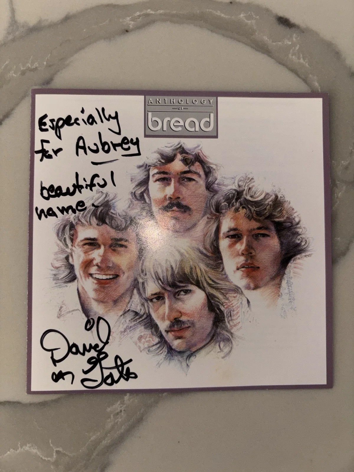 David Gates, Bread, Signed & Inscribed CD Booklet/CD - Soft Rock Legend - Rare!, image 3