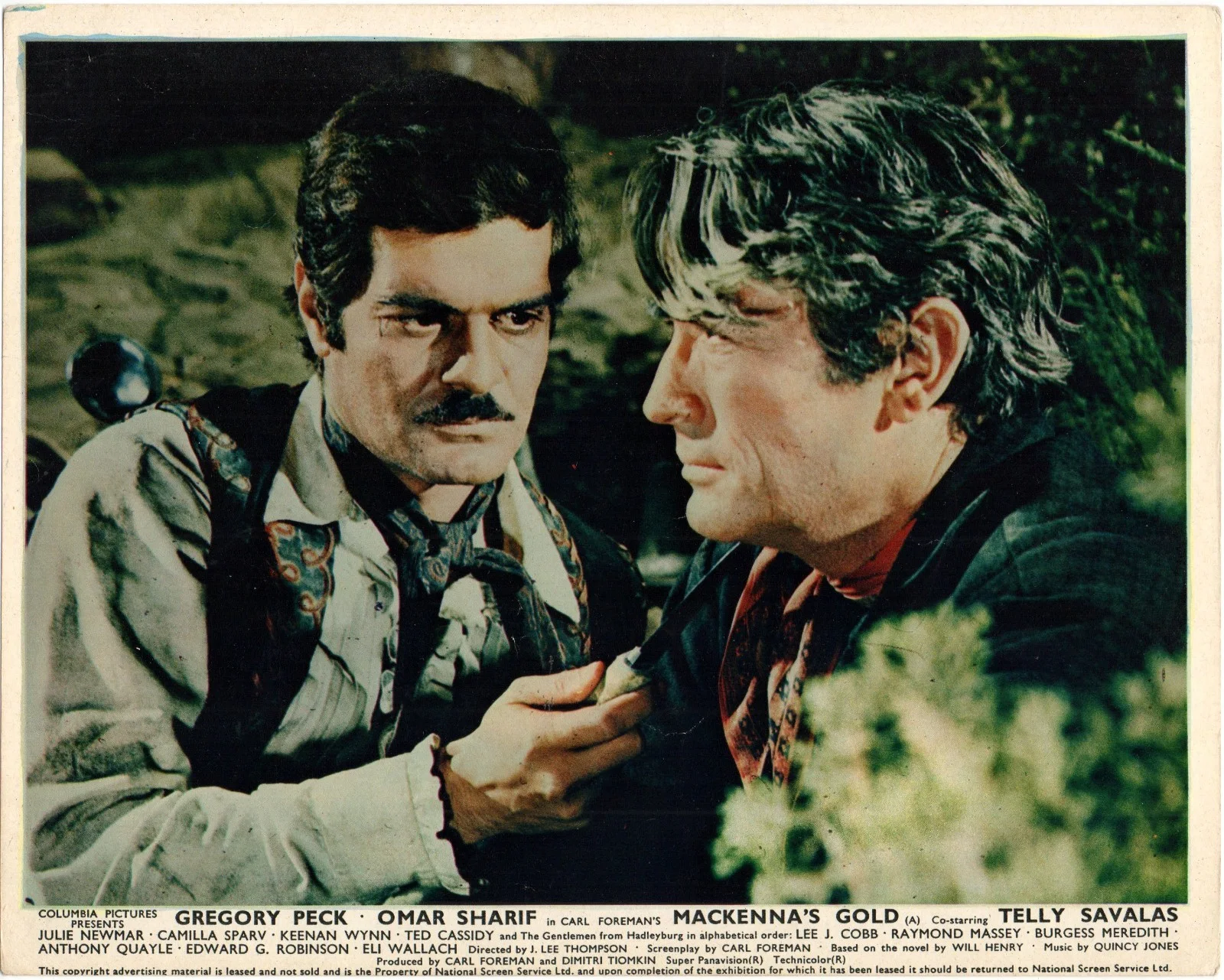 MACKENNA’S GOLD 1969 Omar Sharif, Gregory Peck, Telly Savalas 6 10x8 LOBBY CARDS, image 5