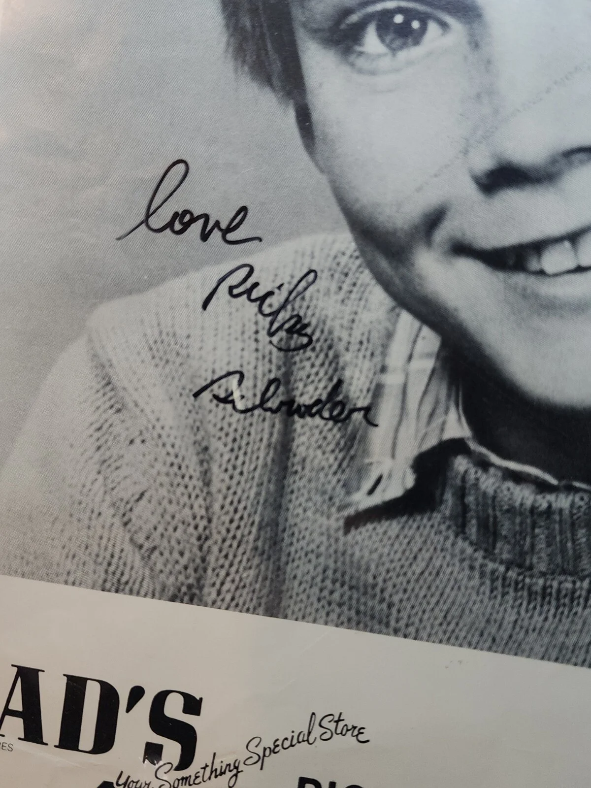 Ricky Schroder — Ricky Schroder Silver Spoons Hand Signed Black & White 8 X 10 Photo Autograph, image 2
