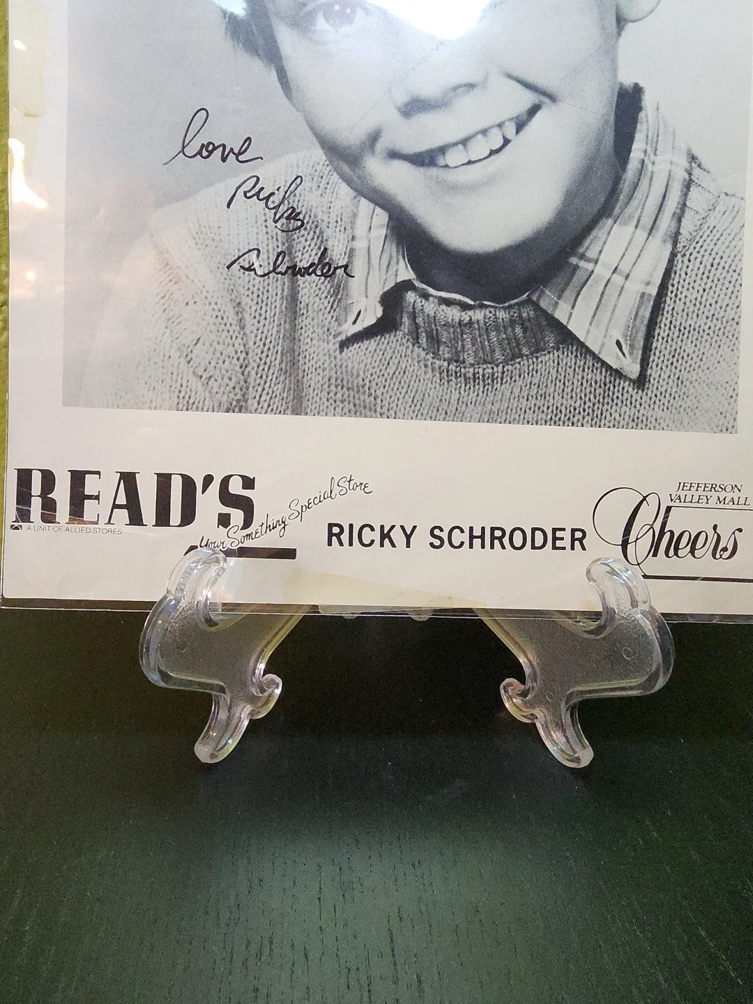 Ricky Schroder — Ricky Schroder Silver Spoons Hand Signed Black & White 8 X 10 Photo Autograph, image 3