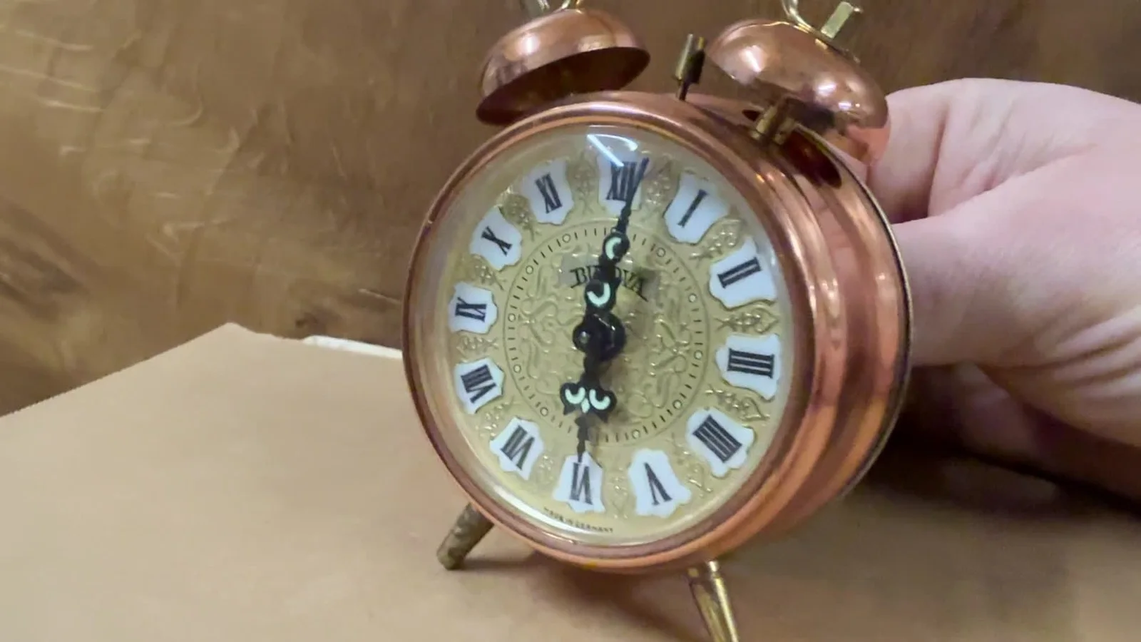Back To The Future Bulova Vintage Clock Alarm Prop, image 2