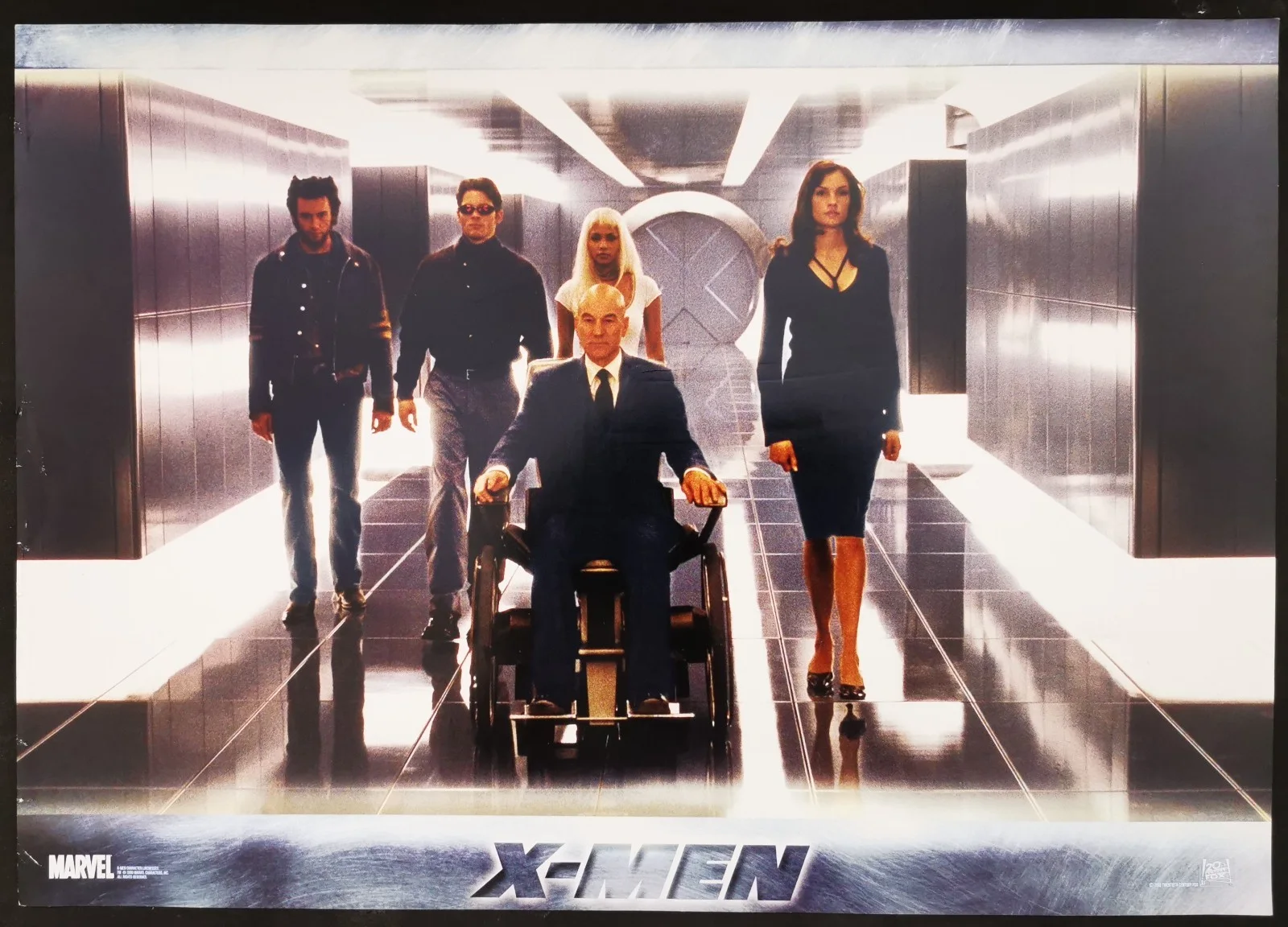X-MEN 2000 Patrick Stewart, Hugh Jackman, Ian McKellen GERMAN LARGE LOBBY SET, image 4