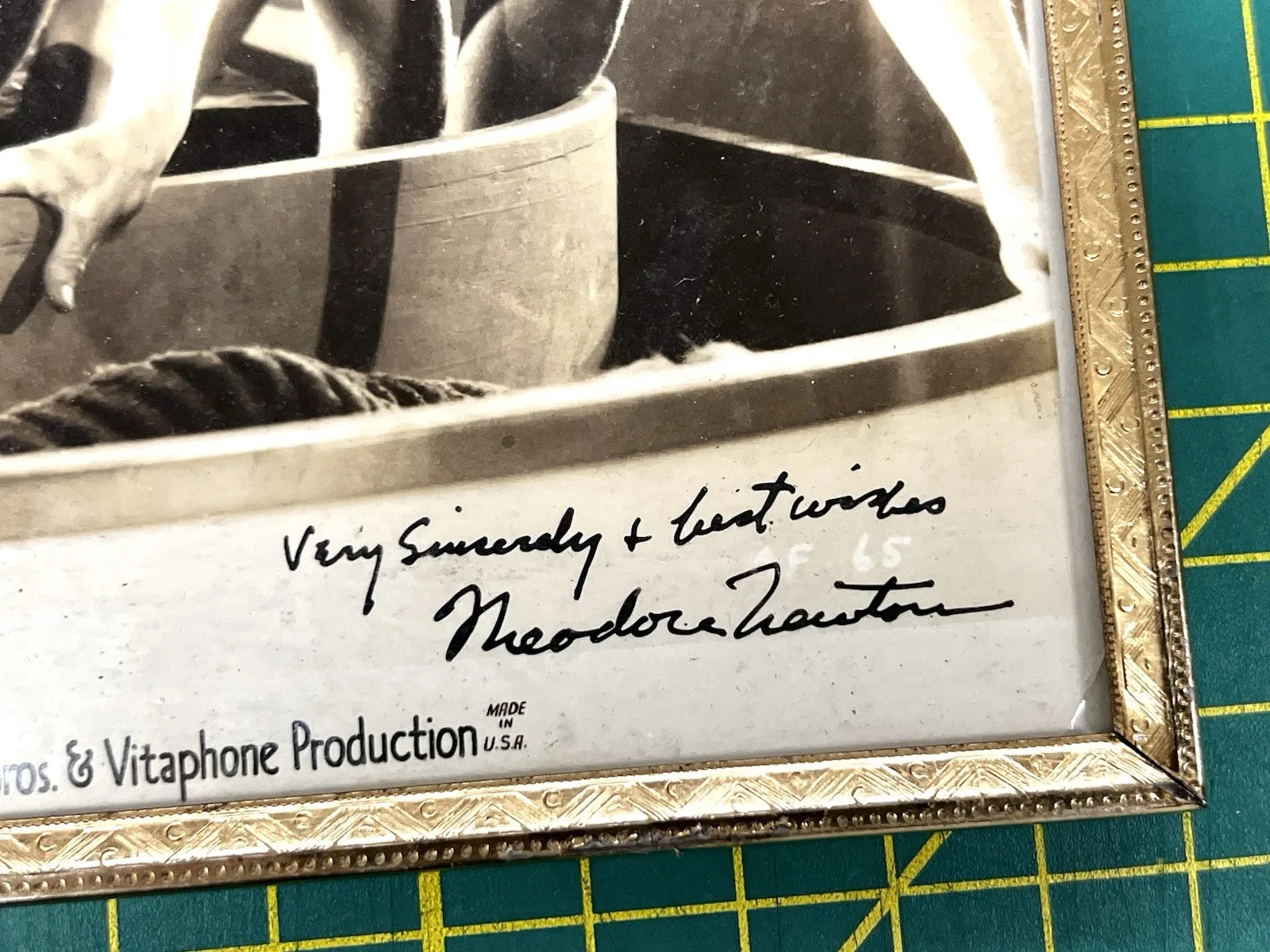 Theodore Newton — VTG Warner Bros The Working Man 8x10 Film Set Photograph Signed Theodore Newton, изображение 3