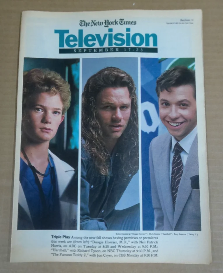 NY Times Television Sept 17-23 1989 Neil Patrick Harris TV Guide Issue, image 4