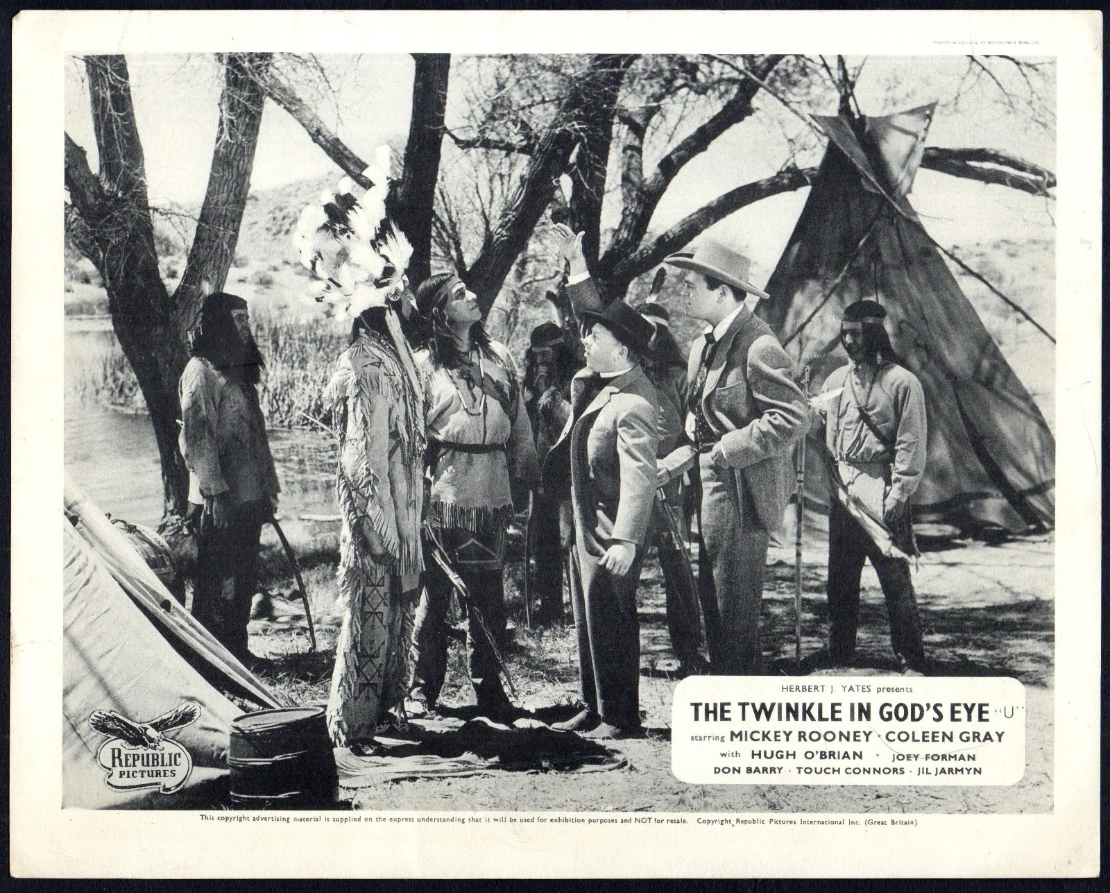 TWINKLE IN GOD’S EYE 1955 Mickey Rooney Coleen Gray Hugh O'Brian 10x8 LOBBY SET, image 4