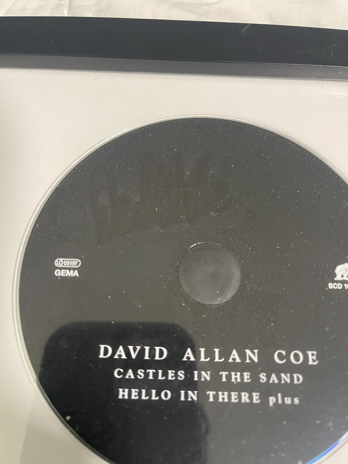 Rare David Allen Coe Castles In The Sand CD Autographed Framed Outlaw Country, image 2