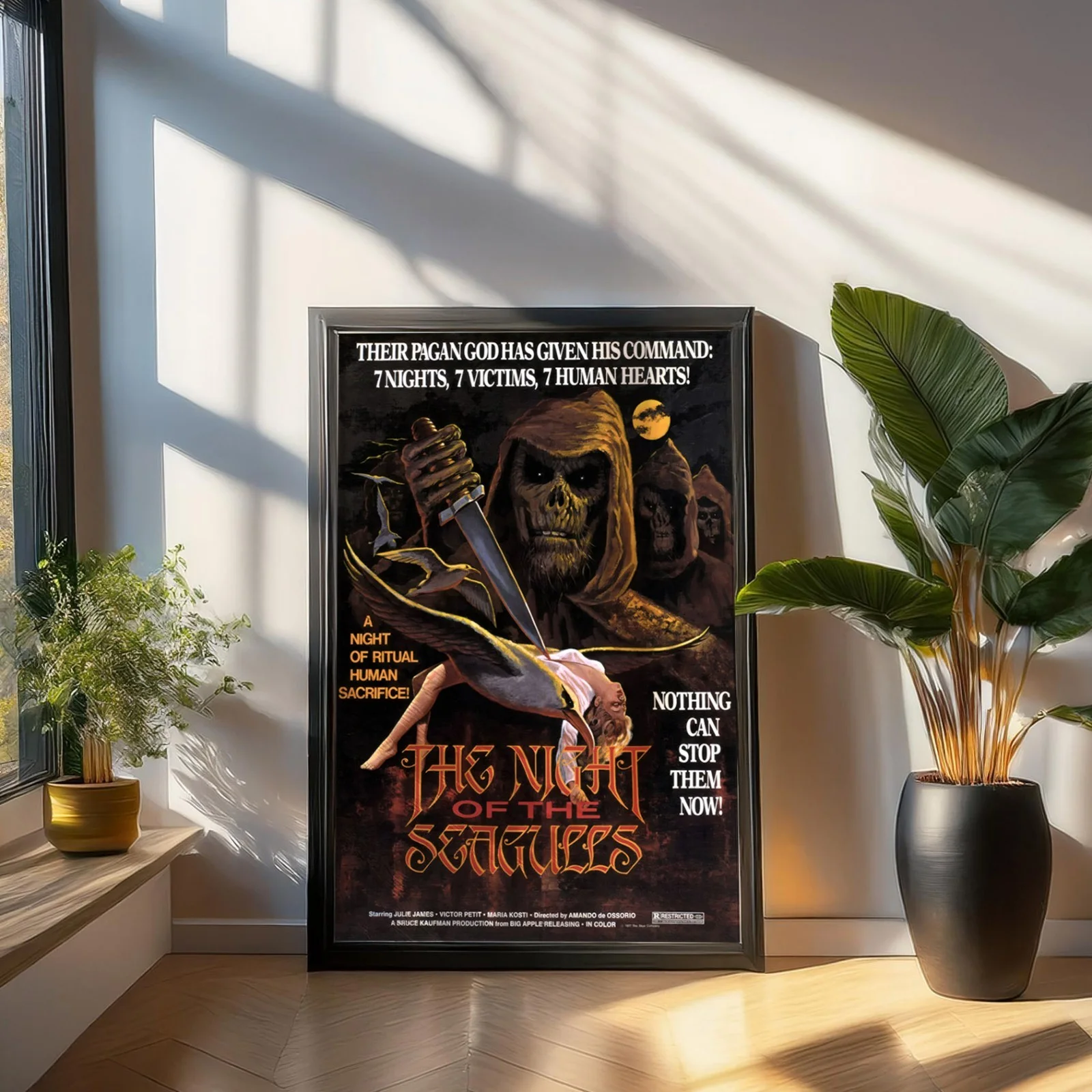 Night Of The Seagulls - 1975 Spanish Horror Restored 27.2" x 41" US One Sheet, изображение 3
