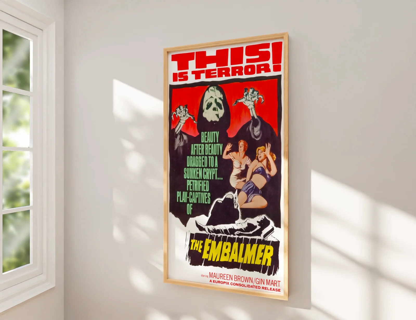 The Embalmer - 1965 Giallo Horror Restored 27.2" x 41" US One Sheet Poster, изображение 2