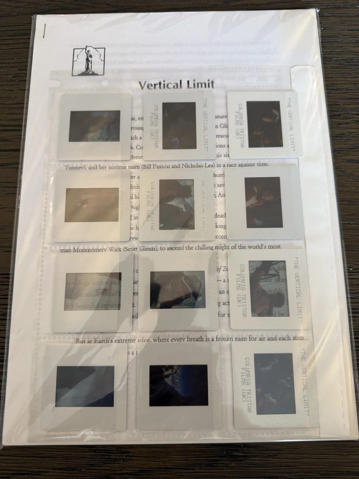 Vertical Limit Original Movie Press Pack Inc Slides., image 2