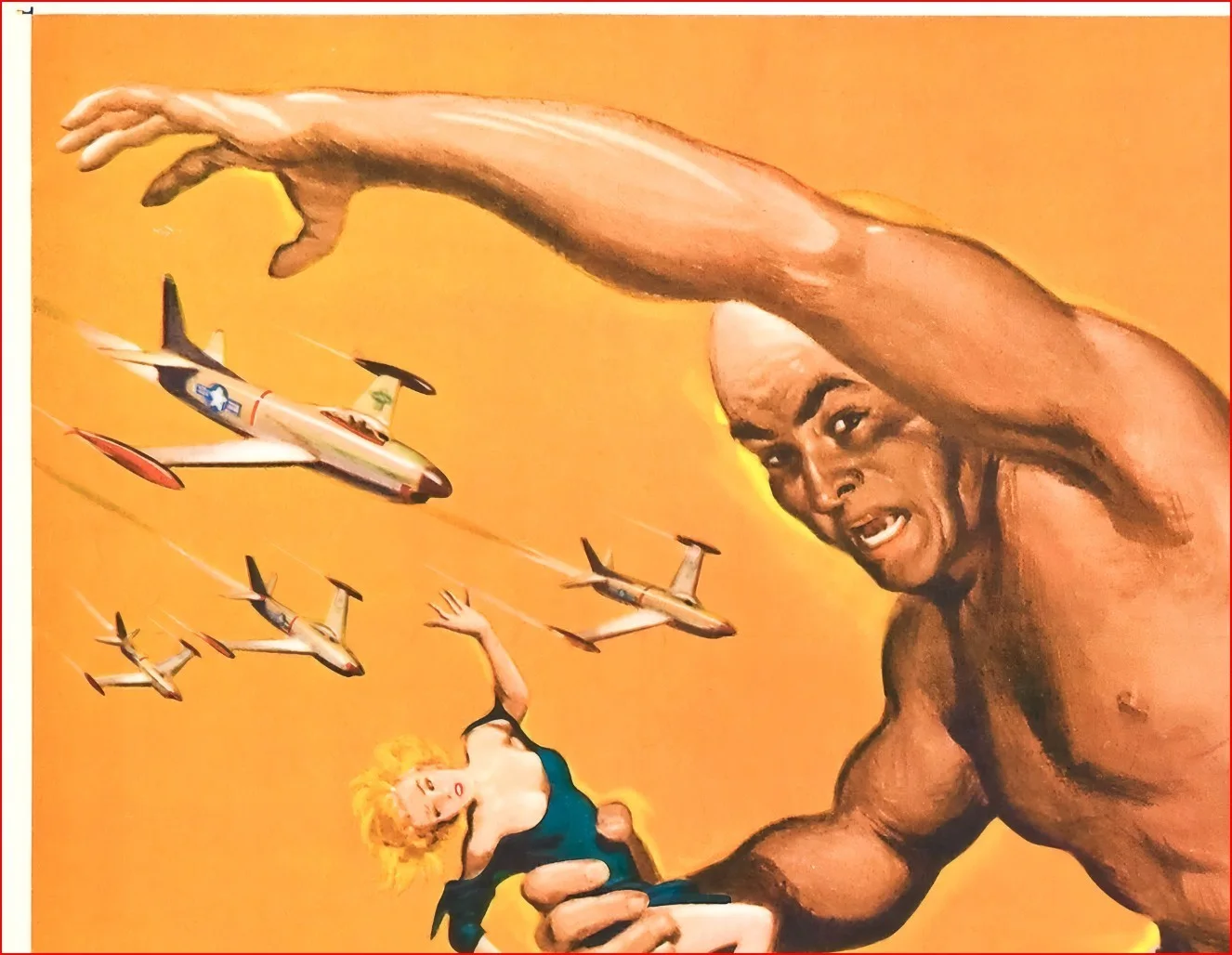 The Amazing Colossal Man - 1957 Film Restored 27.2" x 41" US One Sheet Poster, изображение 4