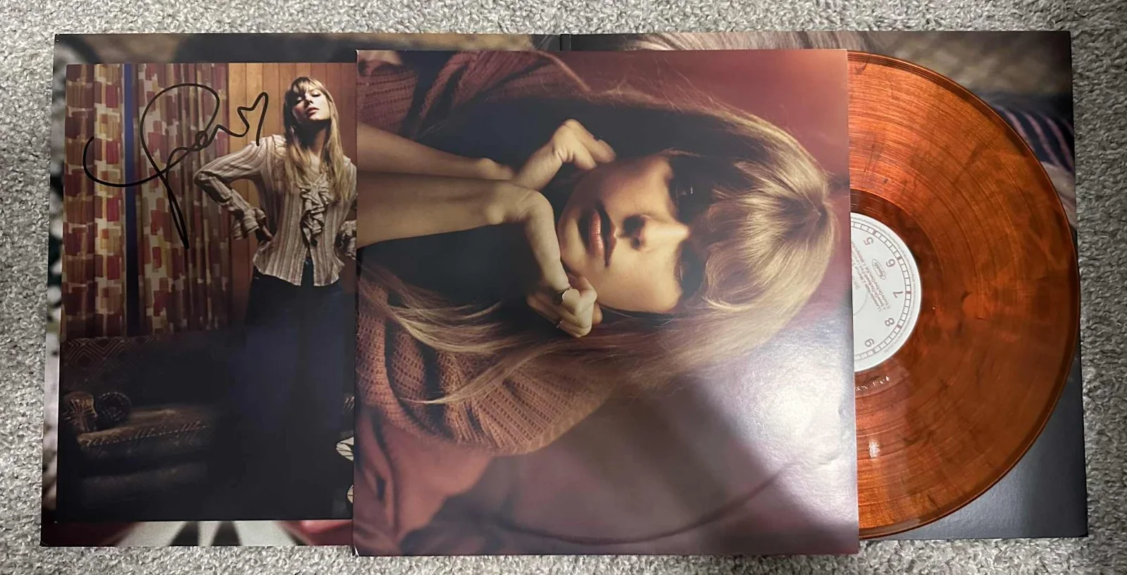 Taylor Swift Midnights Vinyl LP (Blood Moon Edition) with SIGNED Insert, image 4