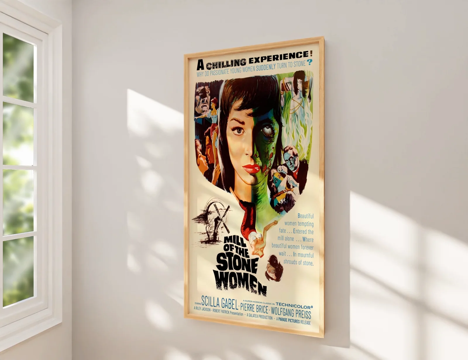 Mill Of The Stone Women - 1960 Film Restored 27.2" x 41" US One Sheet Poster, изображение 2