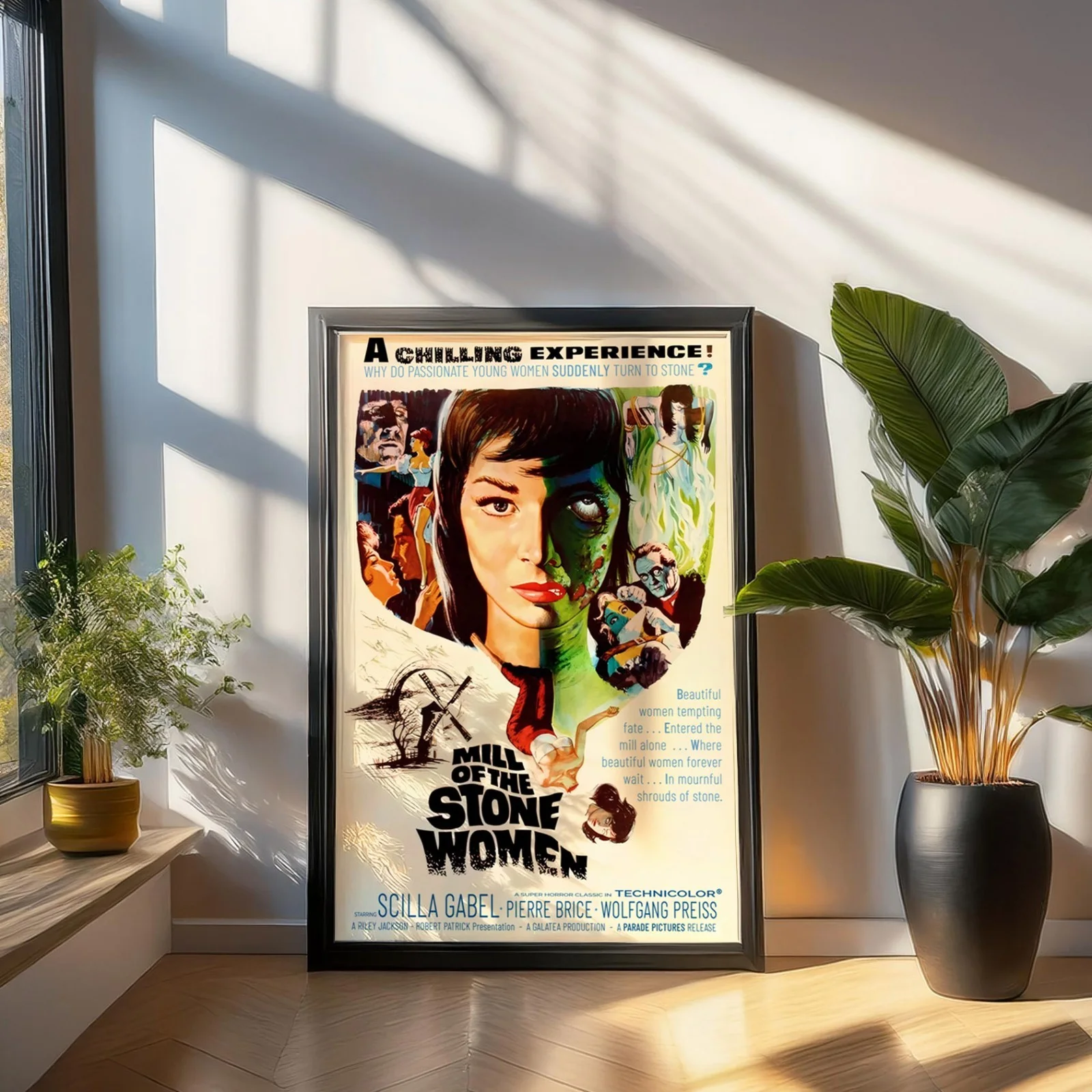 Mill Of The Stone Women - 1960 Film Restored 27.2" x 41" US One Sheet Poster, изображение 3