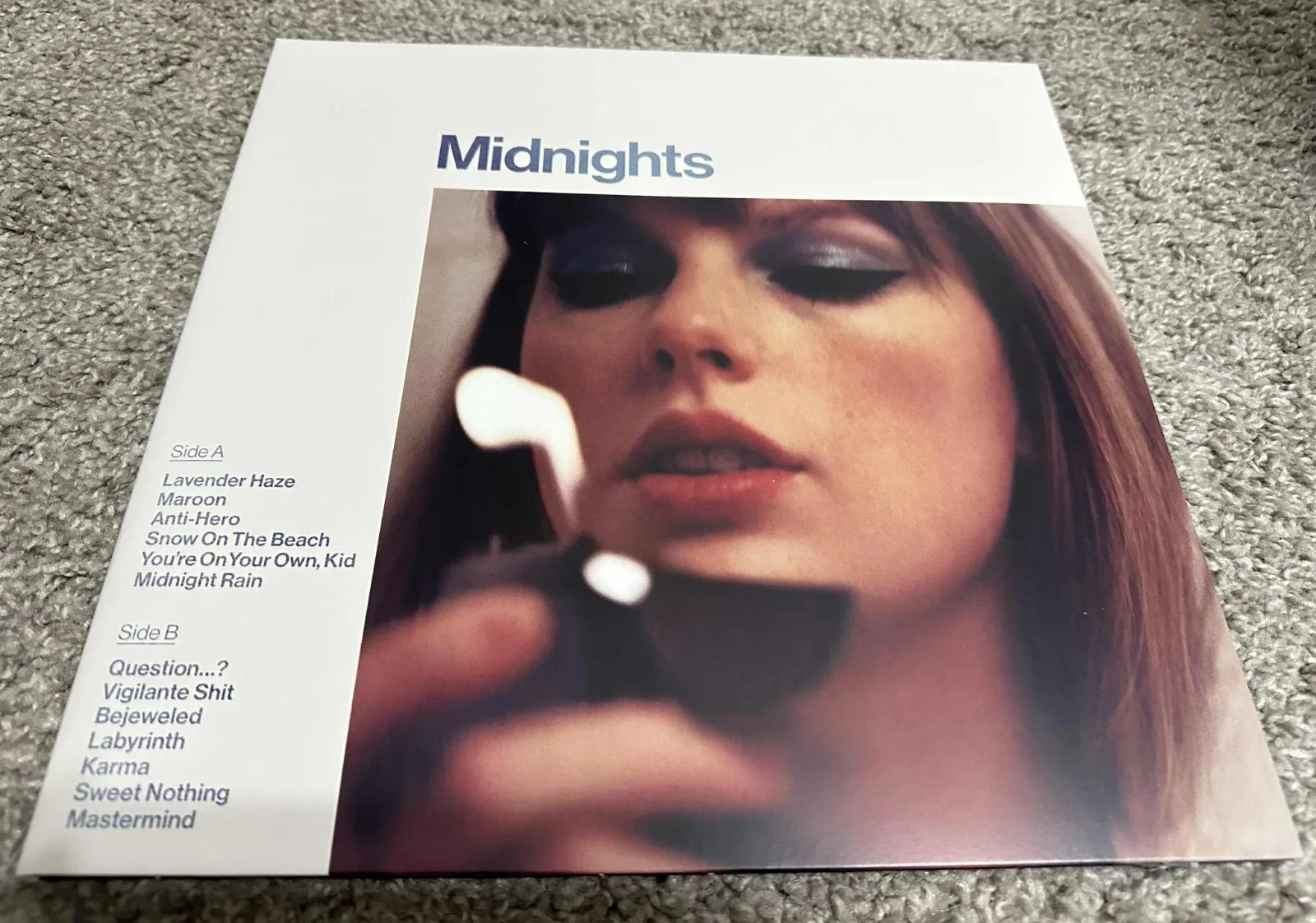 Taylor Swift Midnights Vinyl LP (Moonstone Blue Edition) with SIGNED Insert, image 3
