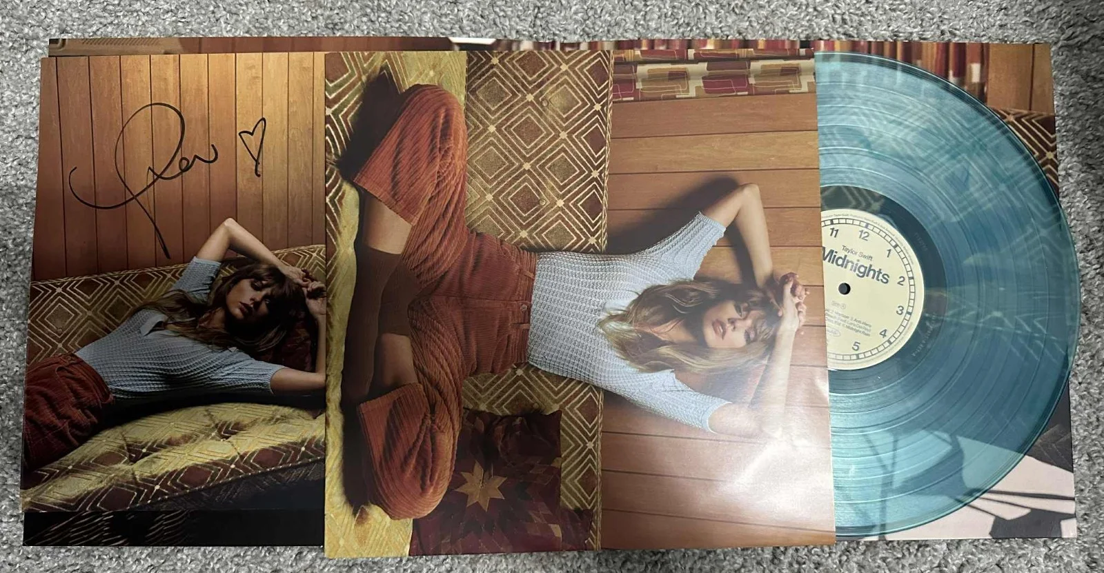 Taylor Swift Midnights Vinyl LP (Moonstone Blue Edition) with SIGNED Insert, image 4
