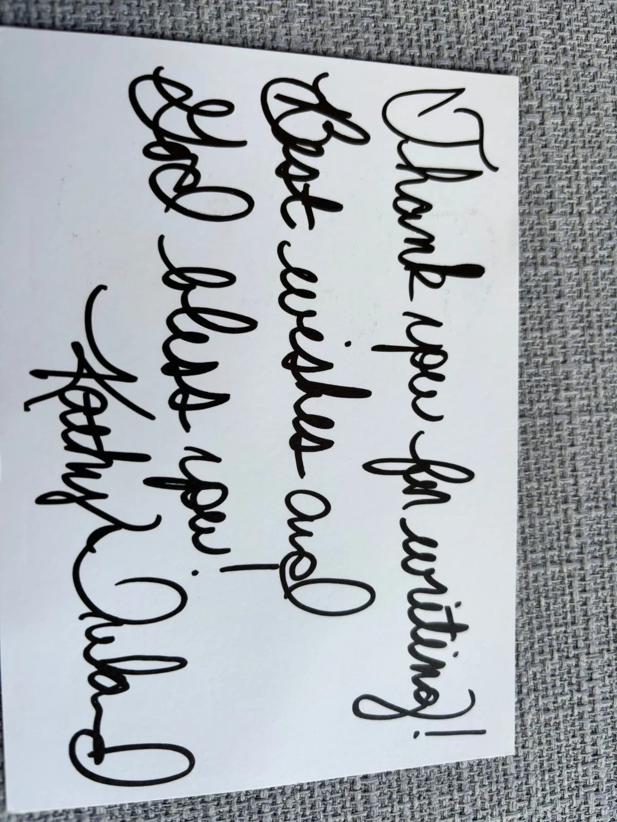 CATHY IRELAND, sexy cult movie star. AUTHENTIC SIGNATURE. RARE, изображение 2