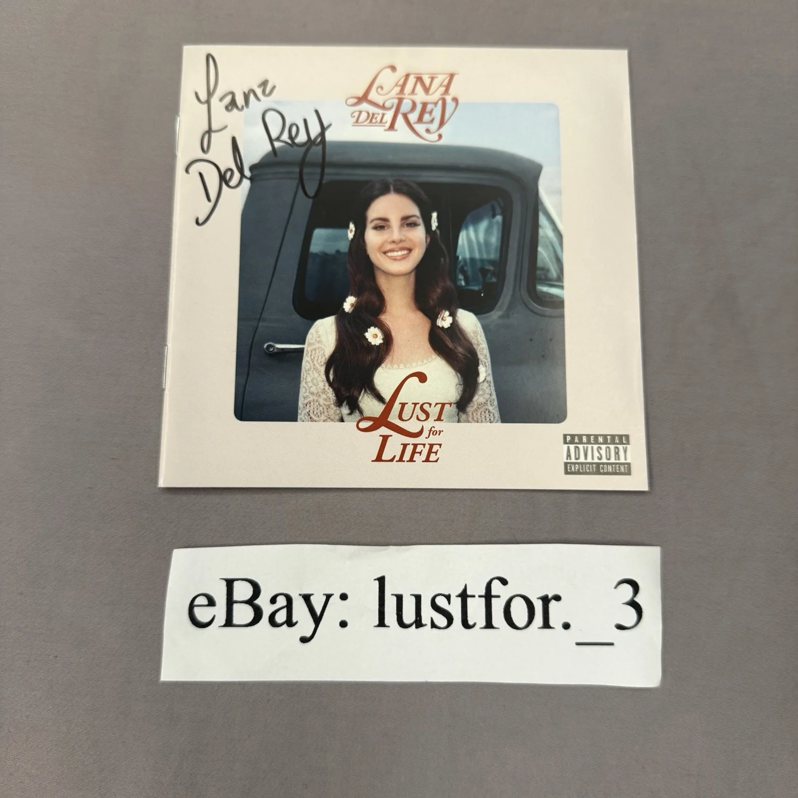 Lana Del Rey Lust For Life Signed Cd Autographed READ DESCRIPTION, image 3