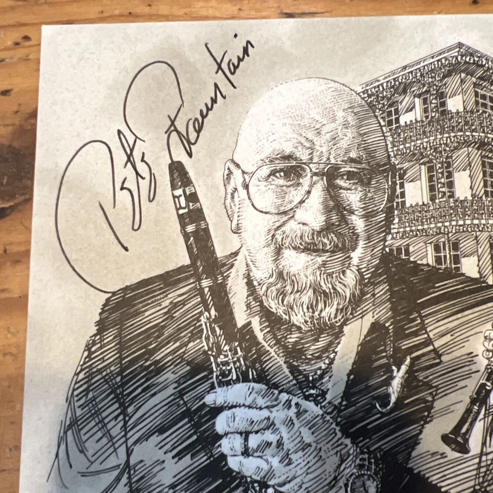 1993 Pete Fountain Hand Signed Cachet By Pete And Designer New Orleans Jazz Fest, изображение 3