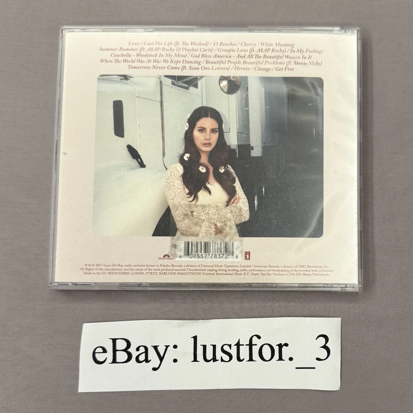 Lana Del Rey Lust For Life Signed Cd Autographed READ DESCRIPTION, image 2