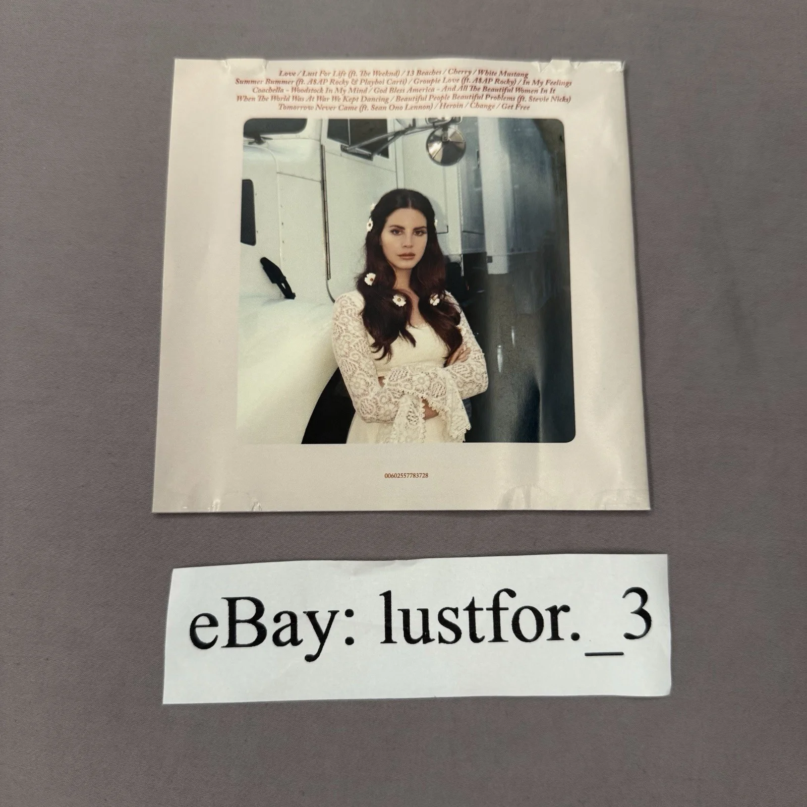 Lana Del Rey Lust For Life Signed Cd Autographed READ DESCRIPTION, image 4