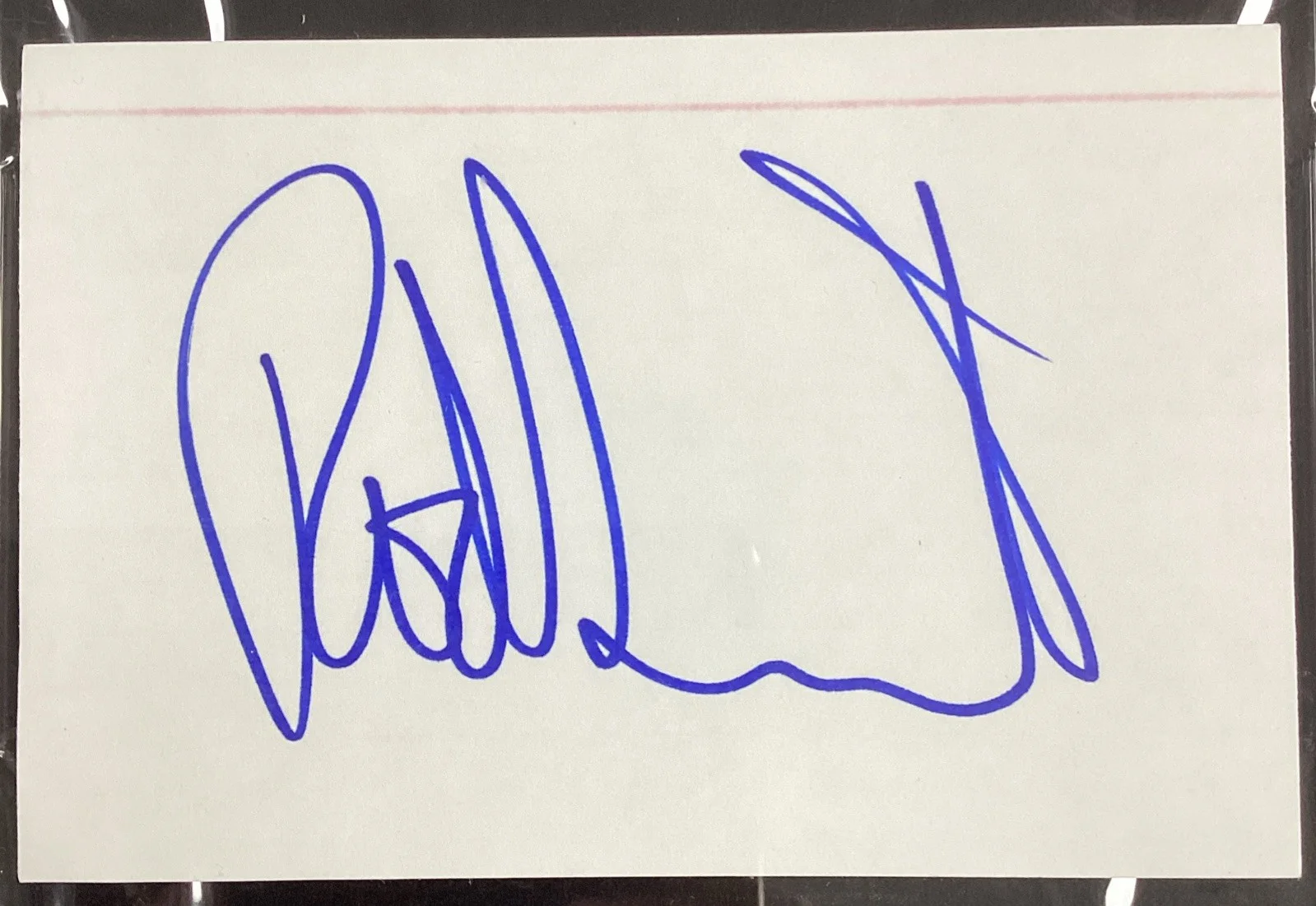 Rod Stewart Signed Index Card 4x5 Music Faces Guitarist Autograph PSA/DNA, image 3