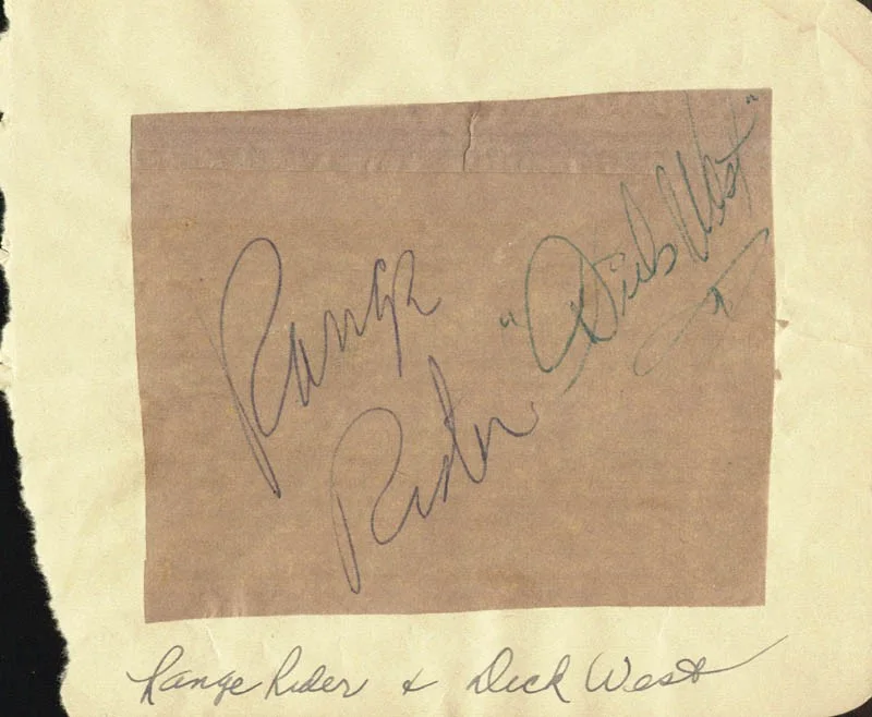 Dick Jones — DICK JONES - SIGNATURE IN CHARACTER