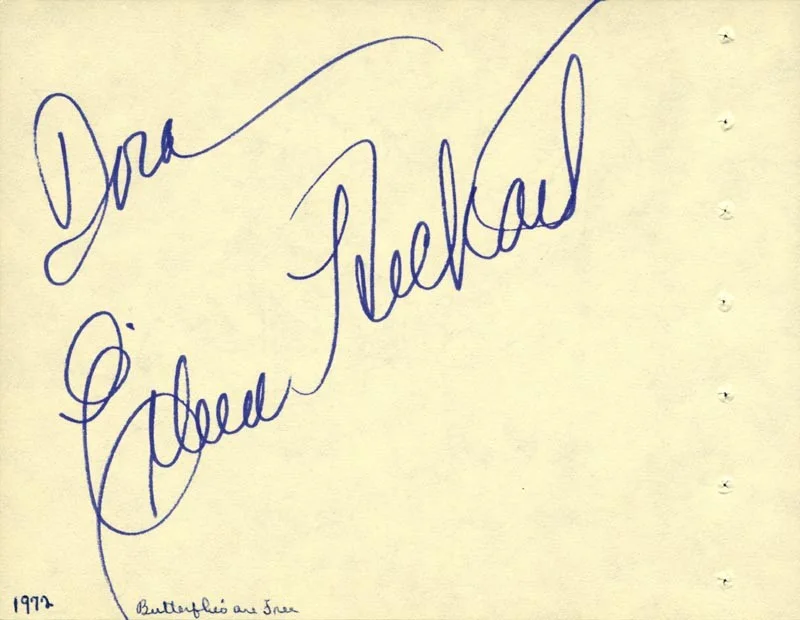 Joel Grey, Eileen Heckart — JOEL GREY - INSCRIBED SIGNATURE CO-SIGNED BY: EILEEN HECKART, image 2