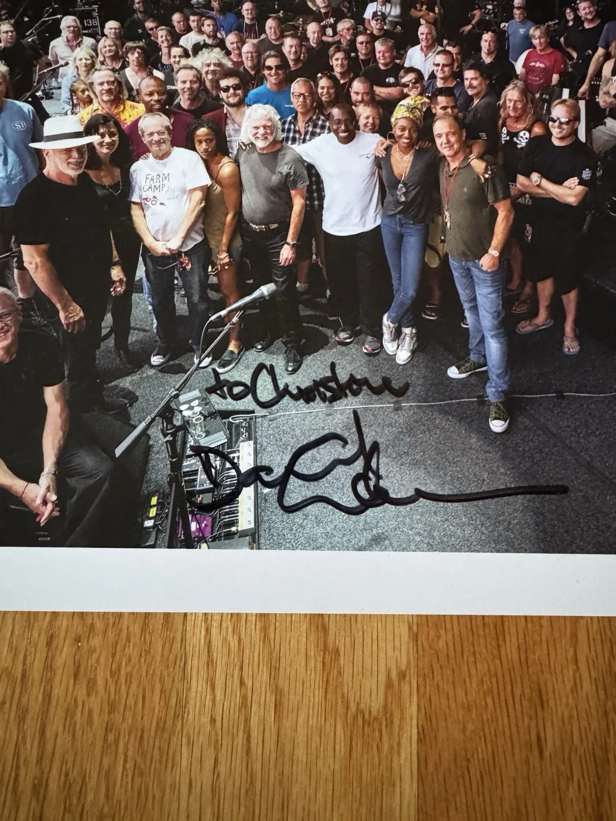 David Gilmour Autographed Signed Photo JSA LOA Pink Floyd, image 2