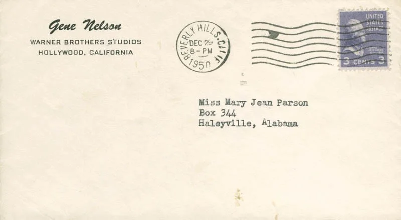 Gene Nelson — GENE NELSON - TYPED LETTER SIGNED 12/27/1950, image 3