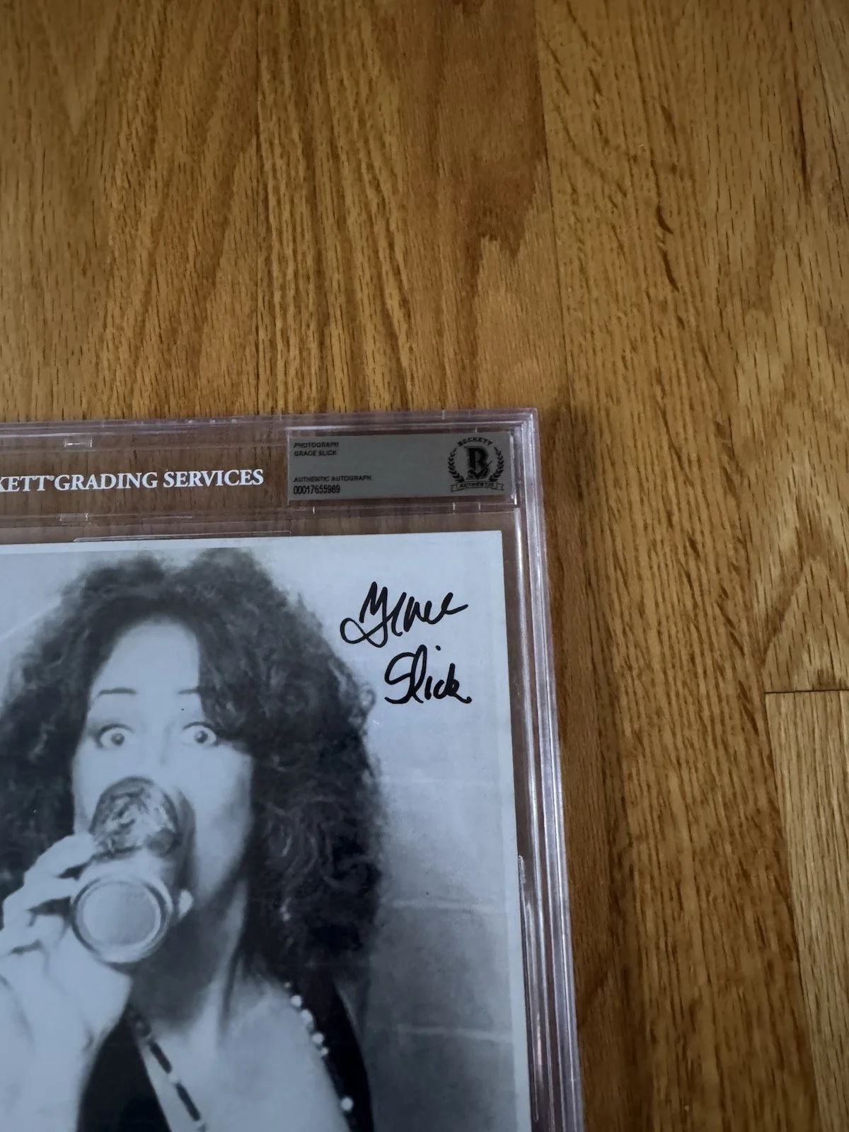 Grace Slick Signed Autographed Photo Beckett Slabbed Jefferson Starship Airplane, изображение 2