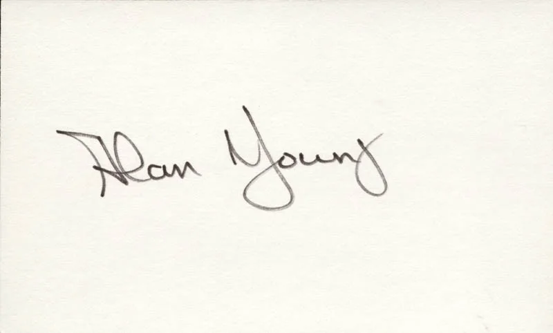 Alan Young — ALAN YOUNG - AUTOGRAPH