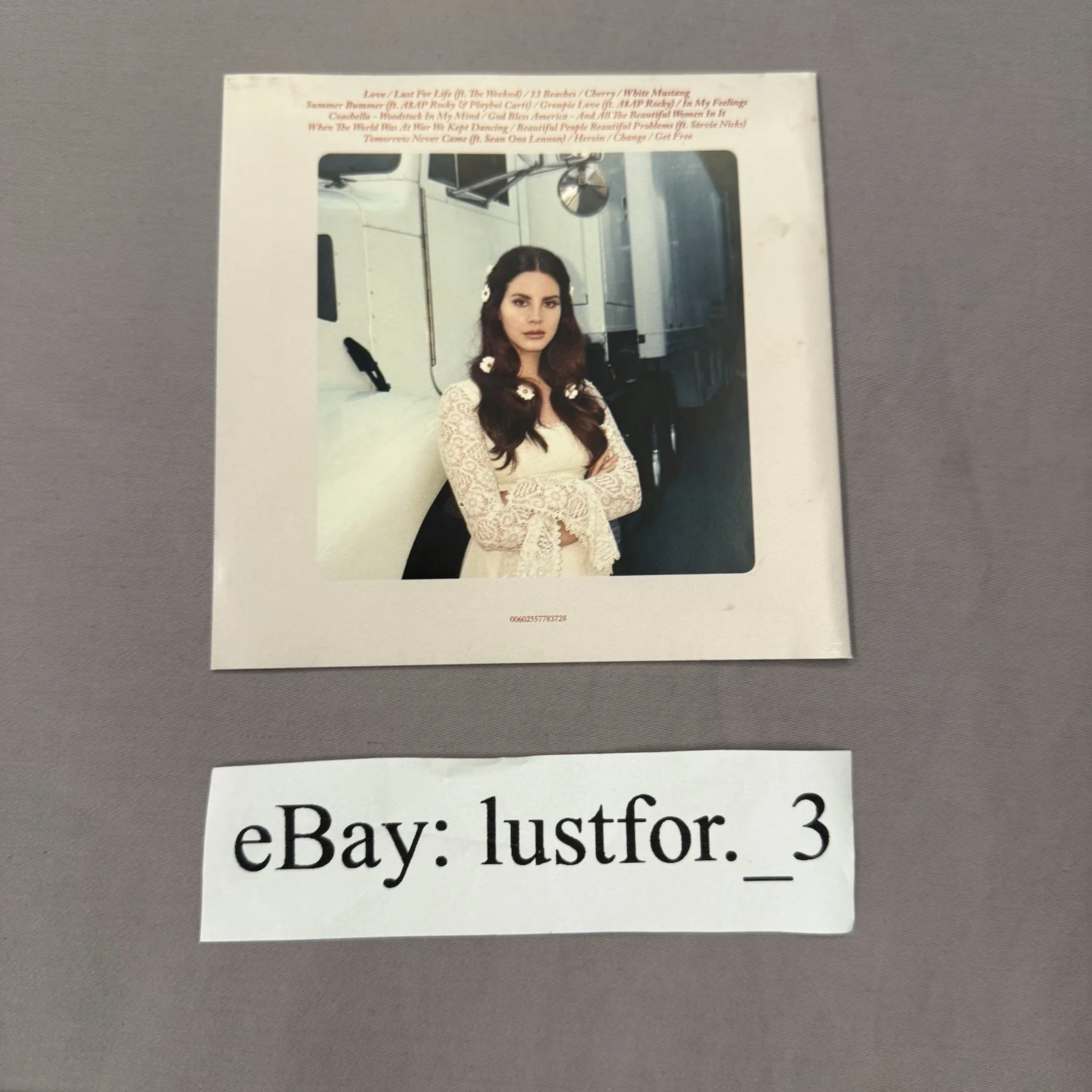 Lana Del Rey Lust For Life Signed Cd Autographed READ DESCRIPTION, image 4