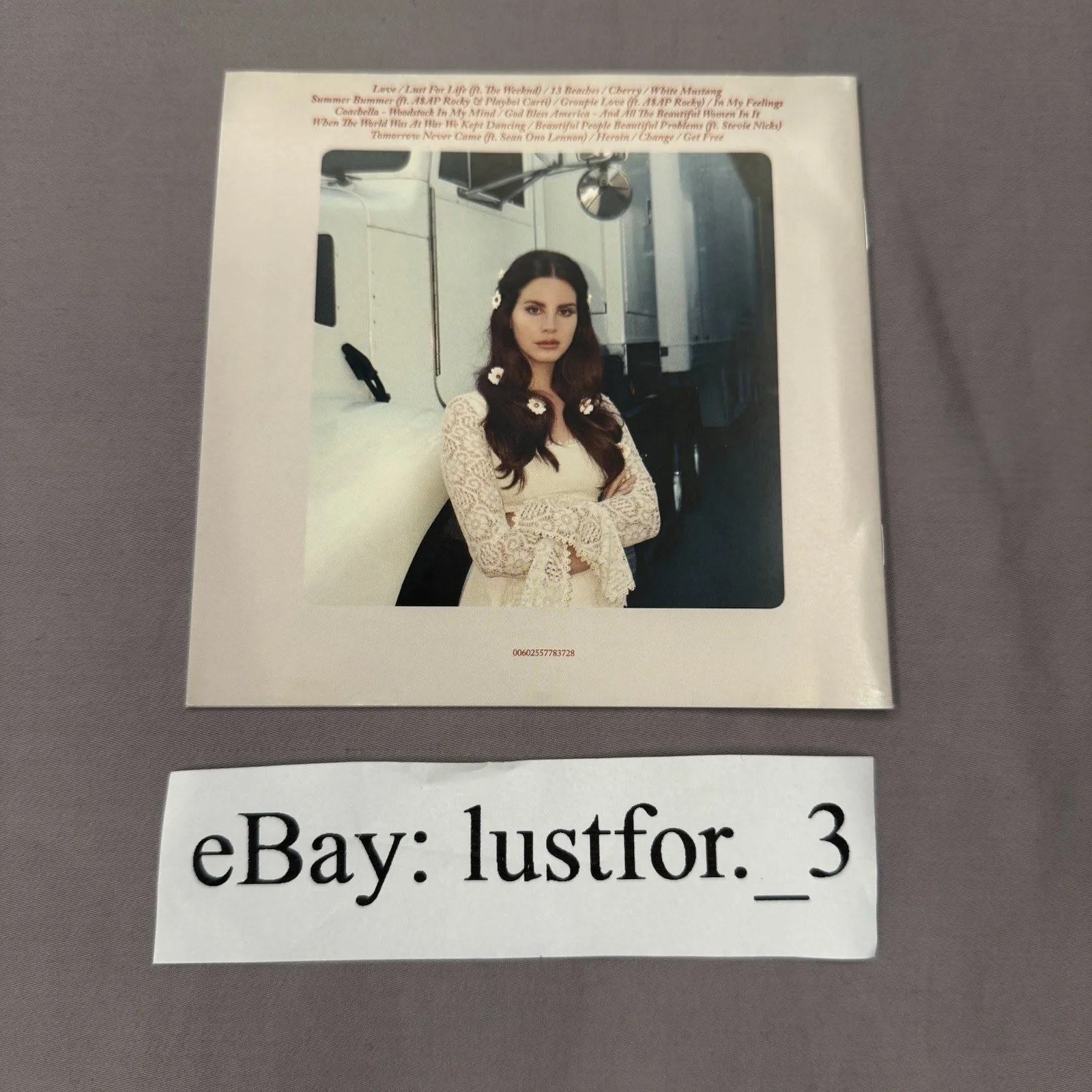 Lana Del Rey Lust For Life Signed Cd Autographed READ DESCRIPTION, image 4