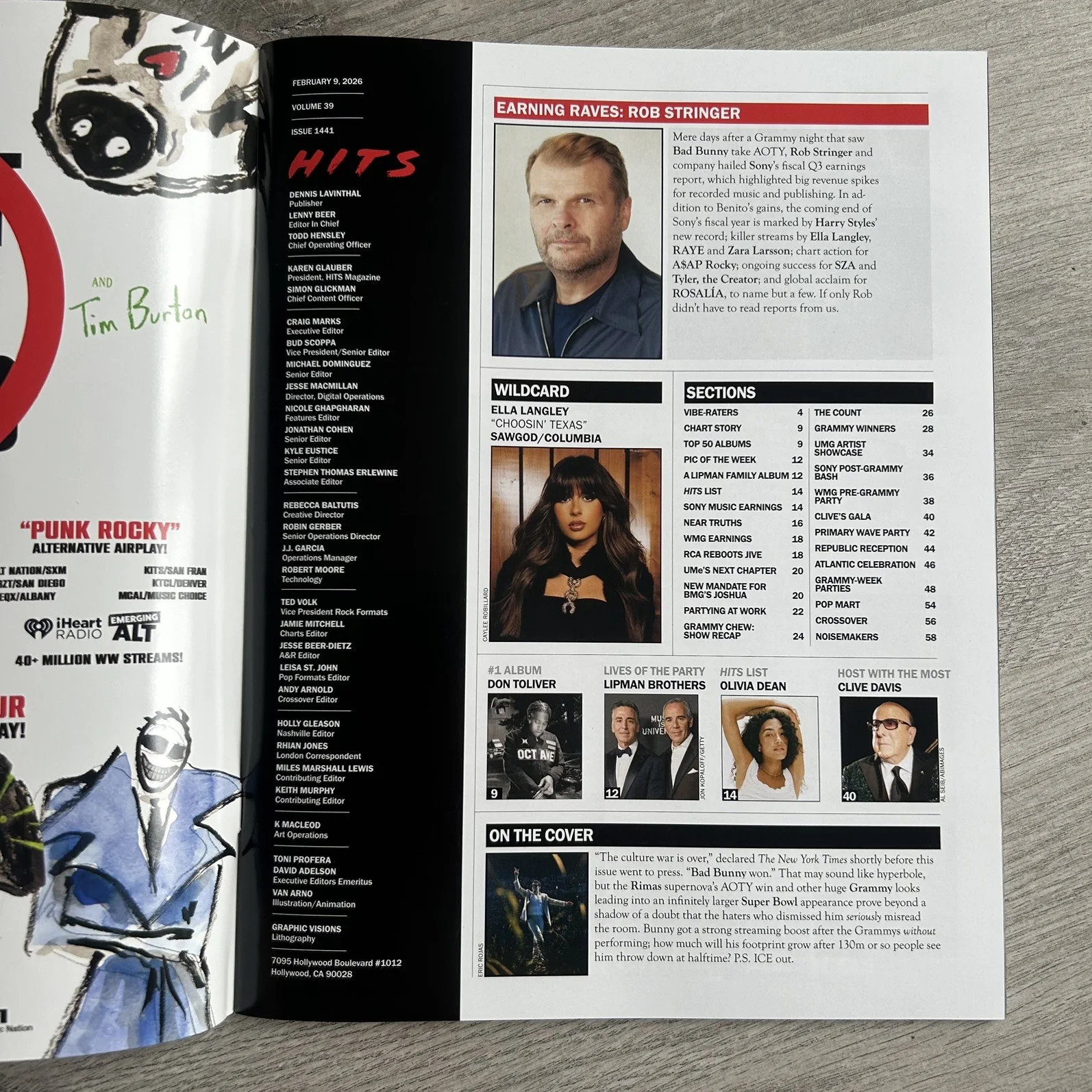 BAD BUNNY - Hits Magazine - February 9 2026 - Vol. 39/Issue 1441 - NEW US IMPORT, image 3