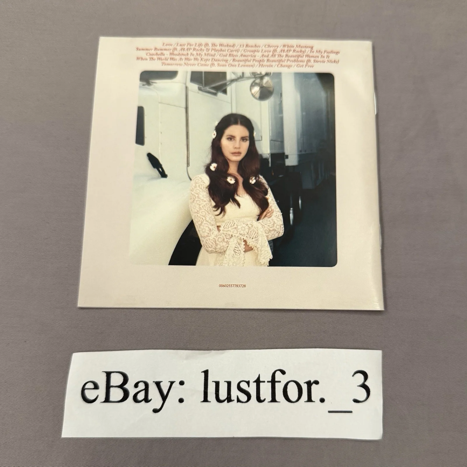 Lana Del Rey Lust For Life Signed Cd Autographed READ DESCRIPTION, image 4