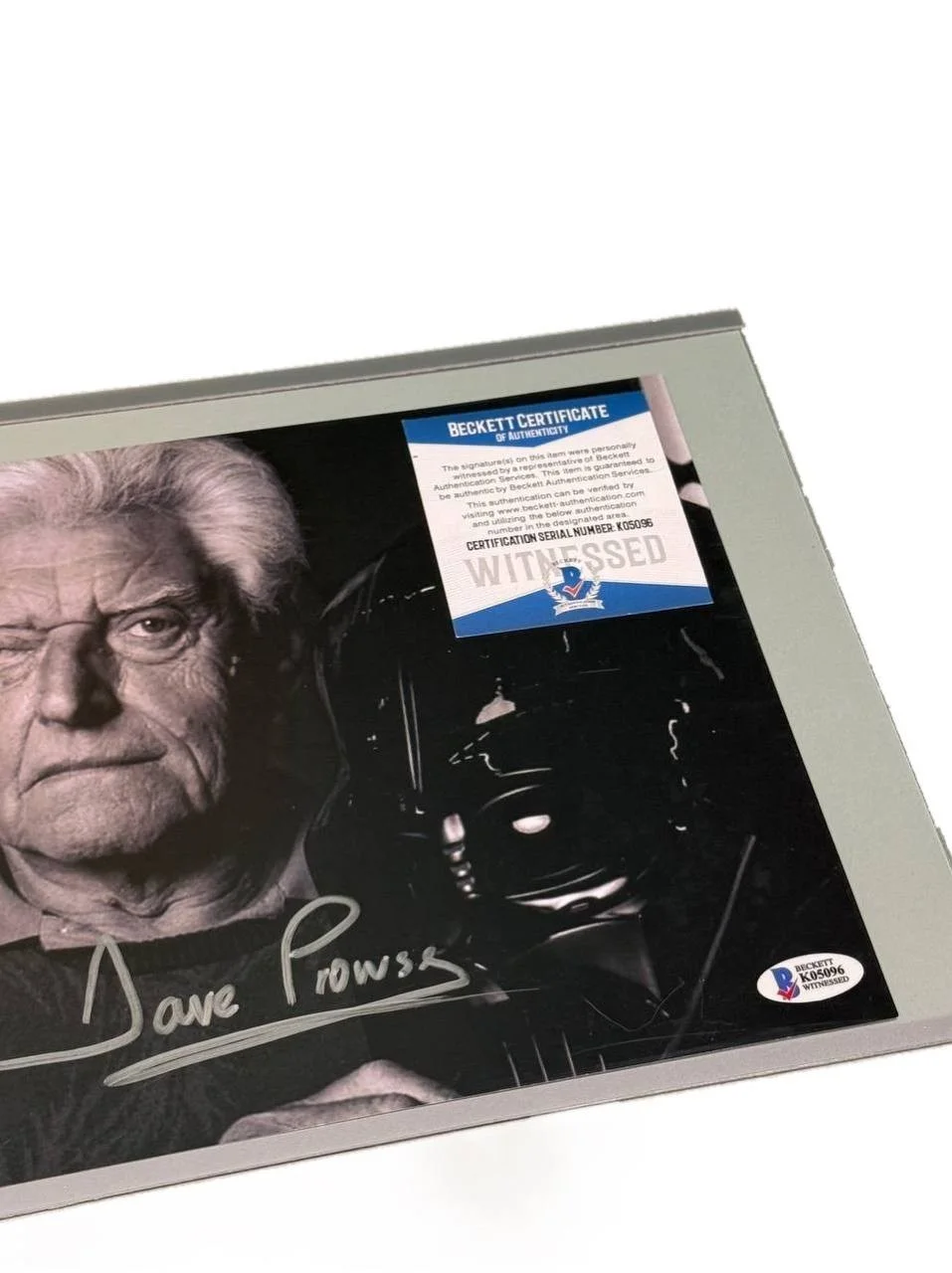 Dave Prowse Hand Signed Photo 8x10 Autographed Beckett COA, image 3