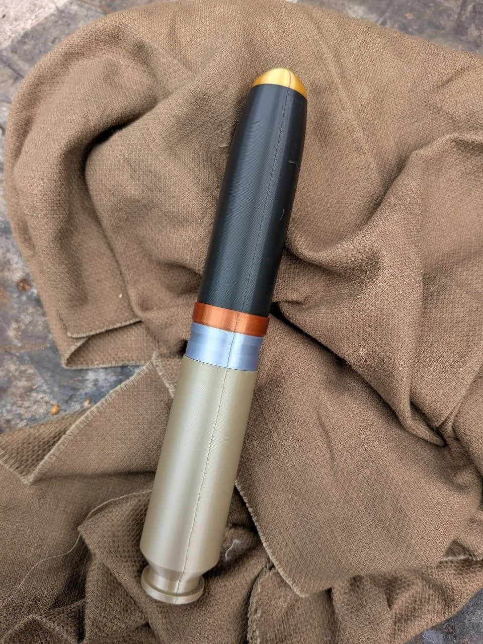 1x 3d printed replica shell 30x91 rb MK.108 prop Lifesize reenactor ww2 30mm, изображение 5
