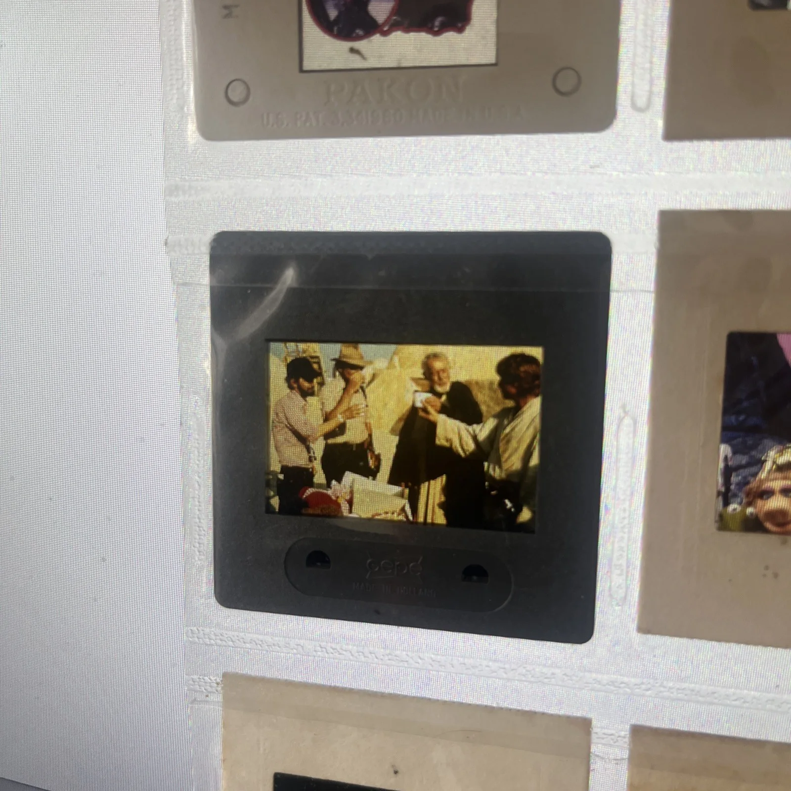 STAR WARS Vintage 35mm Slide. 1977. Production. Mark Hamill George Lucas, image 2