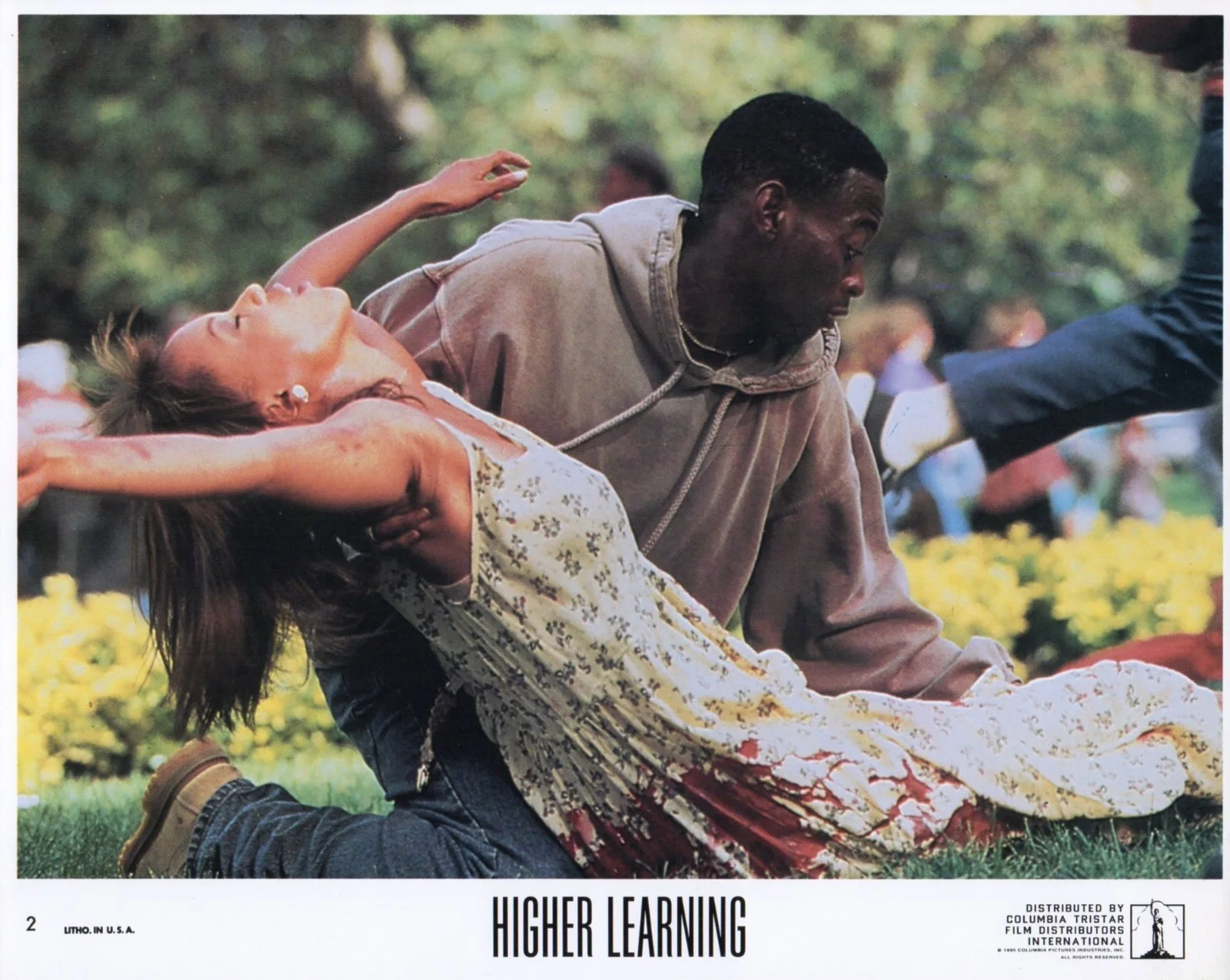 HIGHER LEARNING 1995 Omar Epps, Kristy Swanson Laurence Fishburne 10x8 LOBBY SET, image 3