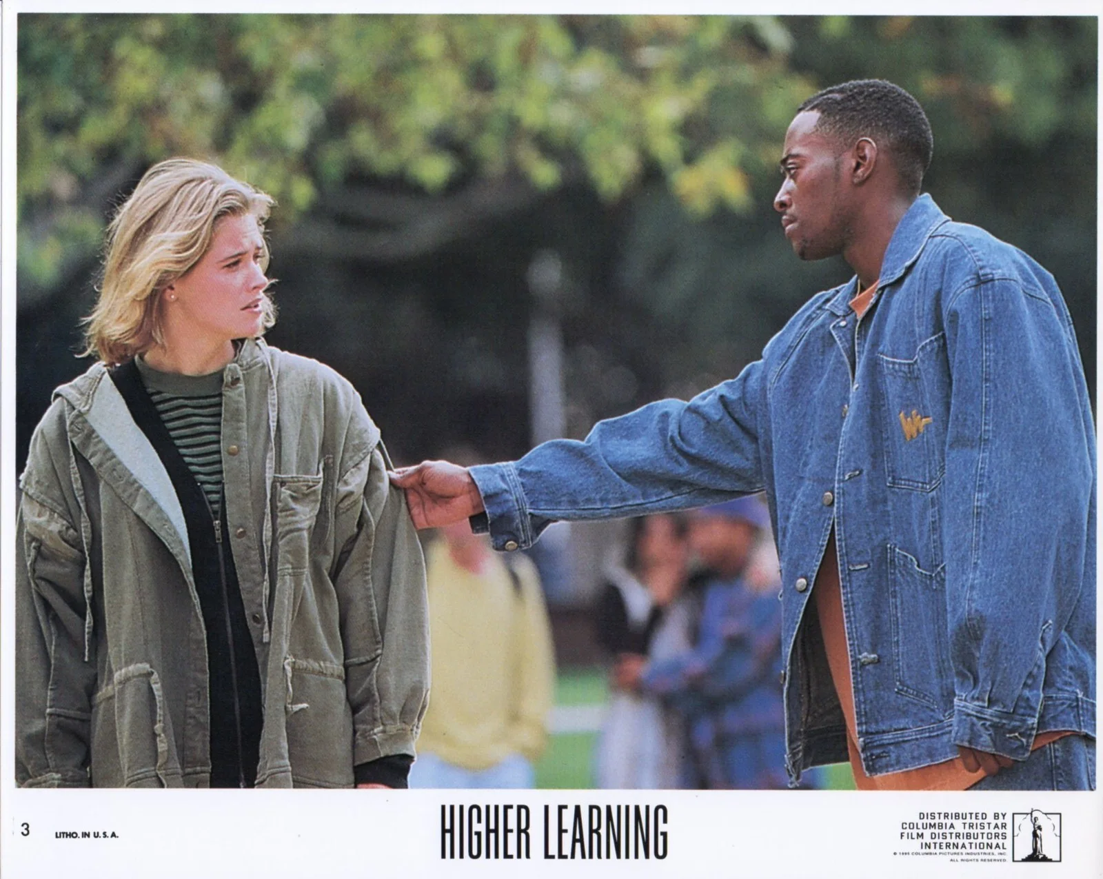 HIGHER LEARNING 1995 Omar Epps, Kristy Swanson Laurence Fishburne 10x8 LOBBY SET, image 4