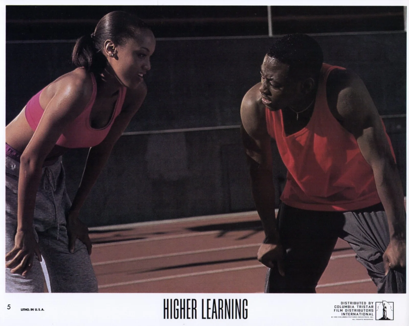 HIGHER LEARNING 1995 Omar Epps, Kristy Swanson Laurence Fishburne 10x8 LOBBY SET, image 5