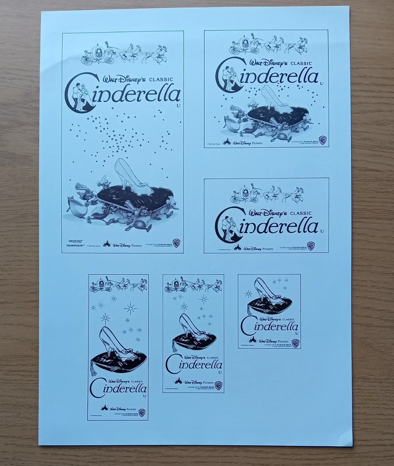 Disney CINDERELLA 1991 UK Cinema Campaign Pack / Promotional Press Kit, image 3