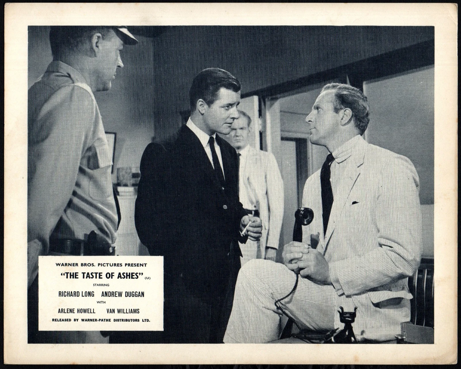TASTE OF ASHES 1959 Richard Long, Joanna Moore 2 UK 10x8 LOBBY CARDS, изображение 2