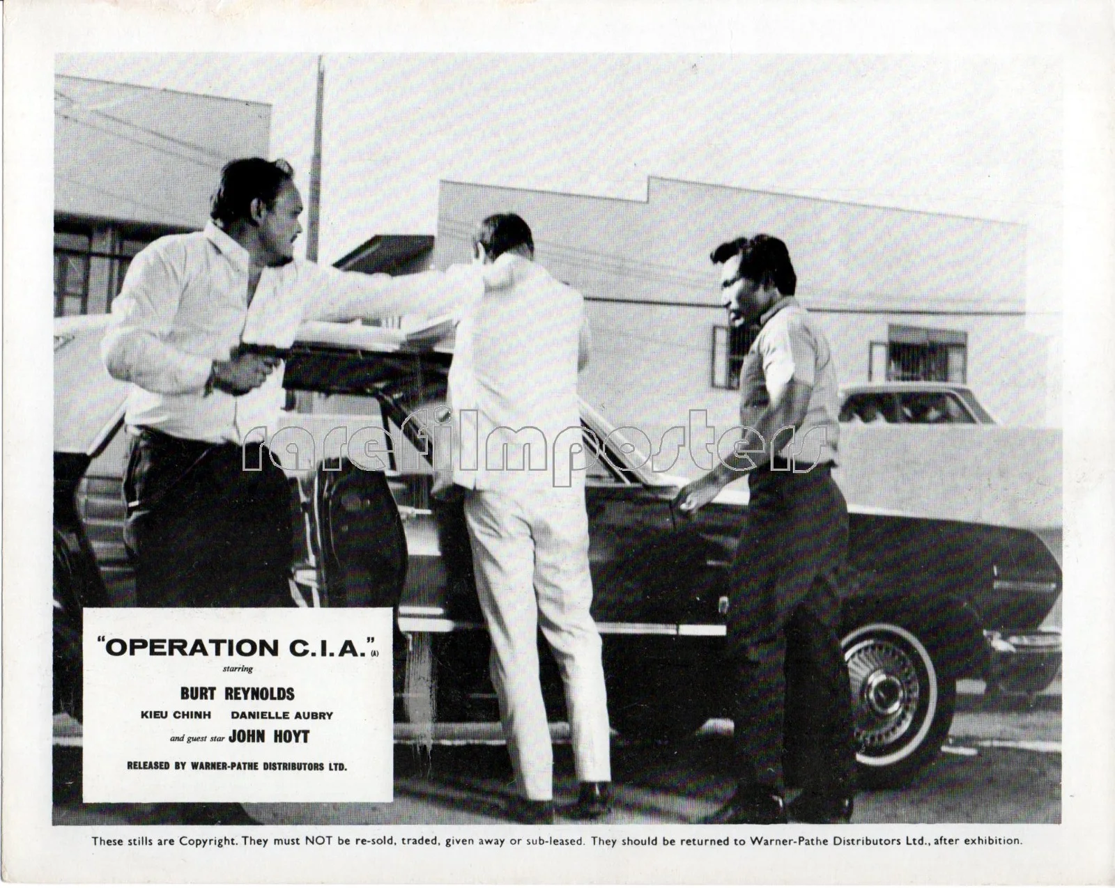 OPERATION C.I.A. 1965 Burt Reynolds, Kieu Chinh 3 UK 10x8 LOBBY CARDS, image 3