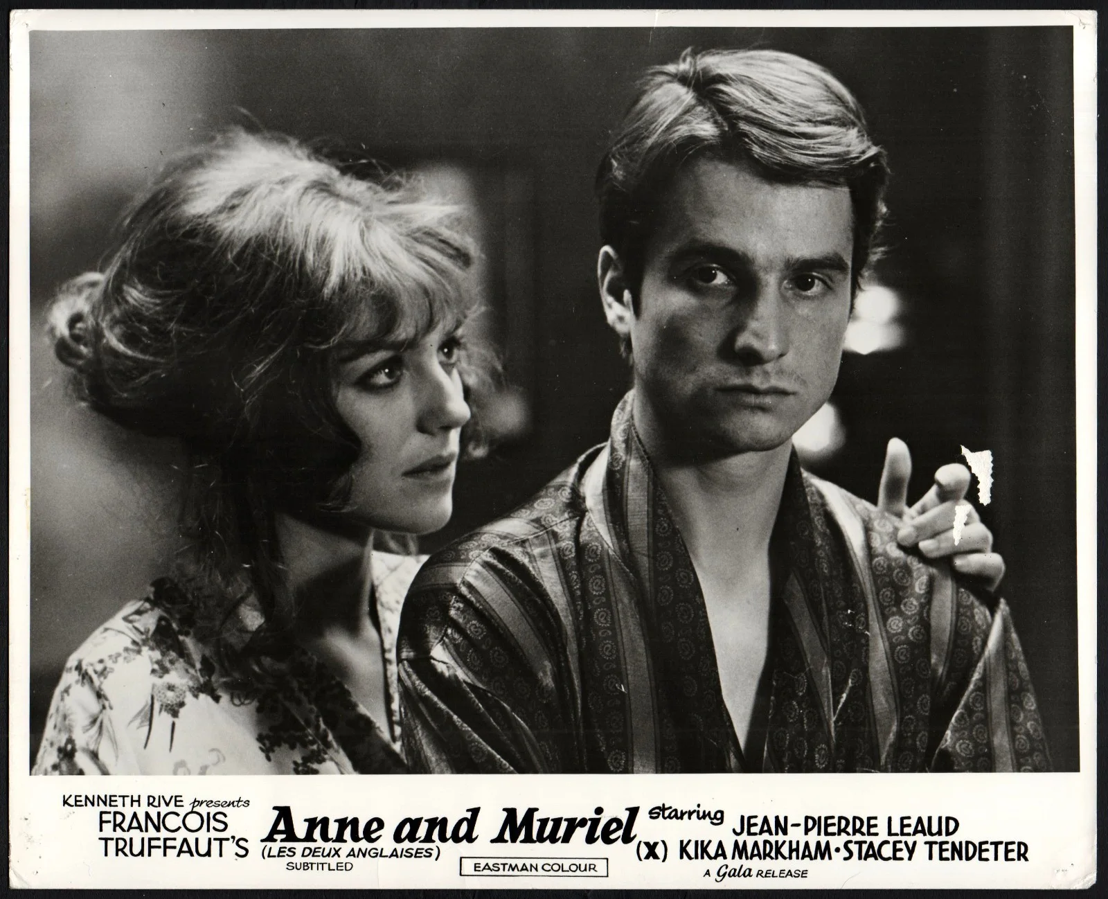 ANNE AND MURIEL 1971 Jean-Pierre Léaud, Kika Markham 3 10x8 LOBBY CARDS, изображение 3